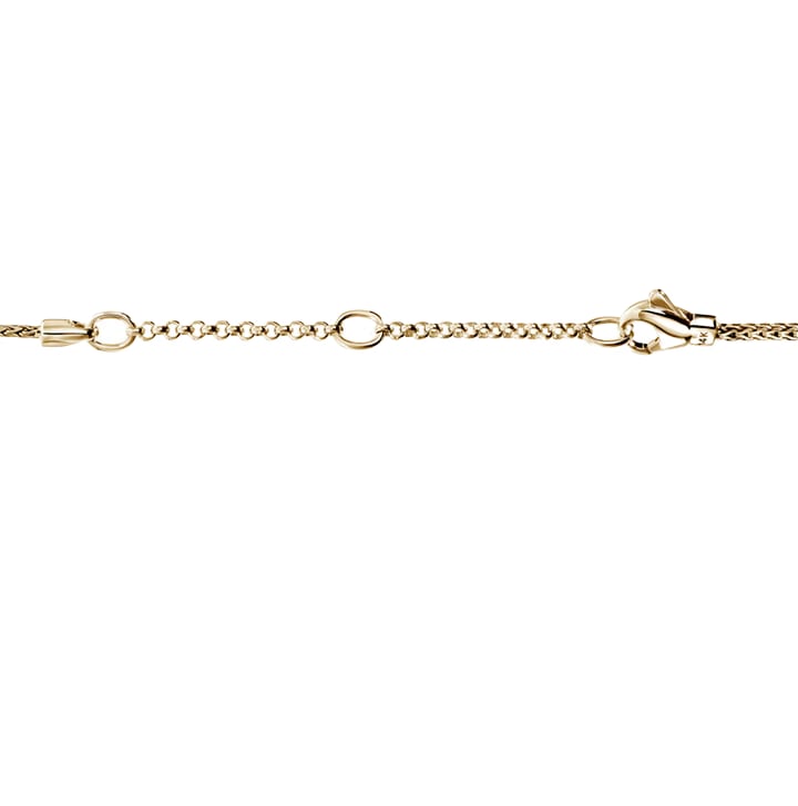 John Hardy Essentials Yellow Gold Diamond Smiley Bar Necklace