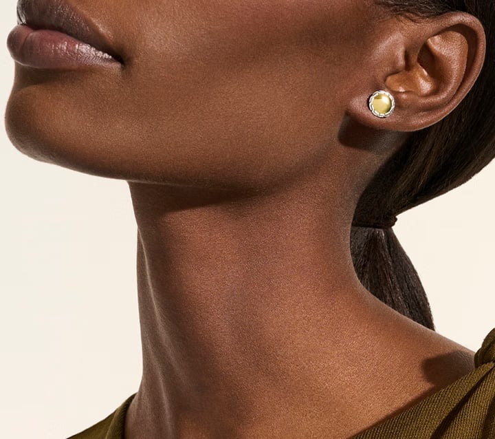 John Hardy Essentials Mixed Metals Stud Earrings