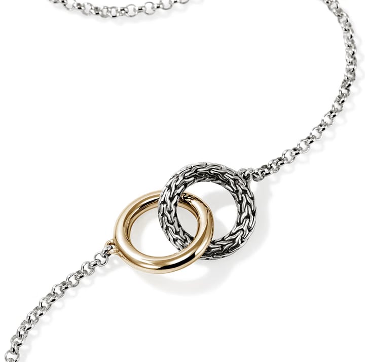 John Hardy Essentials Mixed Metals Interlocking Necklace