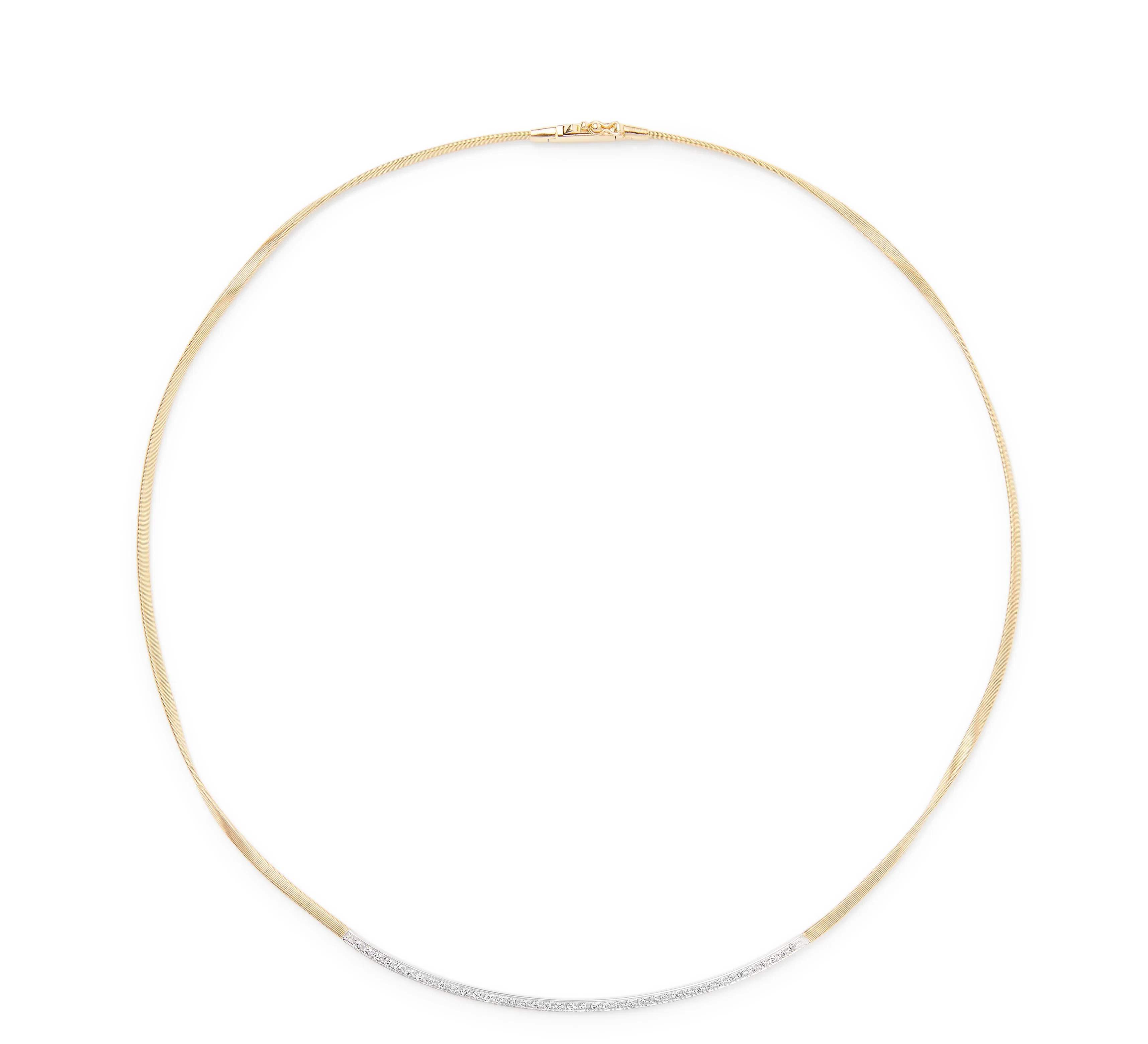 Marco Bicego Marrakech Mixed Metals Hand Twisted Diamond Necklace