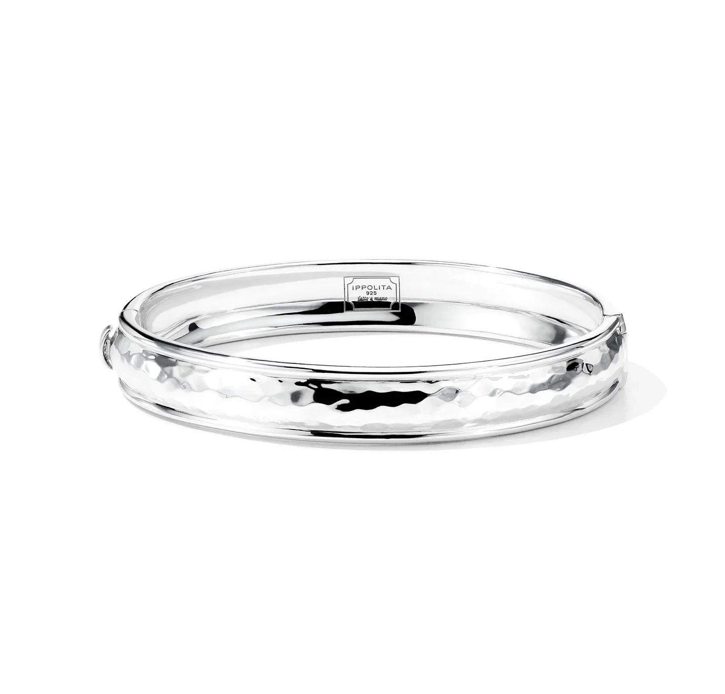 IPPOLITA Classico Sterling Silver Thin Goddess Hinged Bangle
