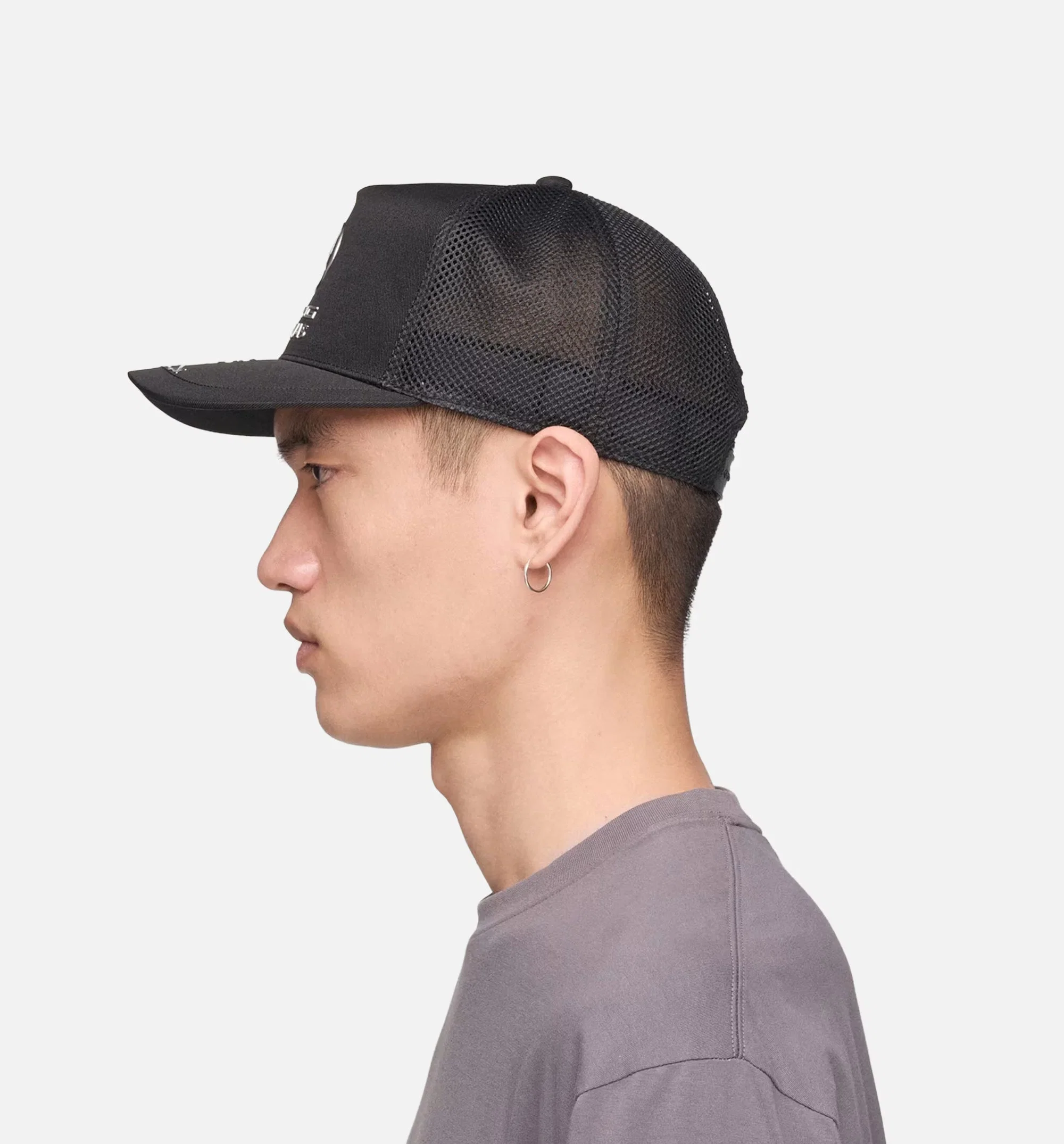 Y-3 Mercedes AMG Petronas Formula 1 Team Trucker Mens Hat - Black