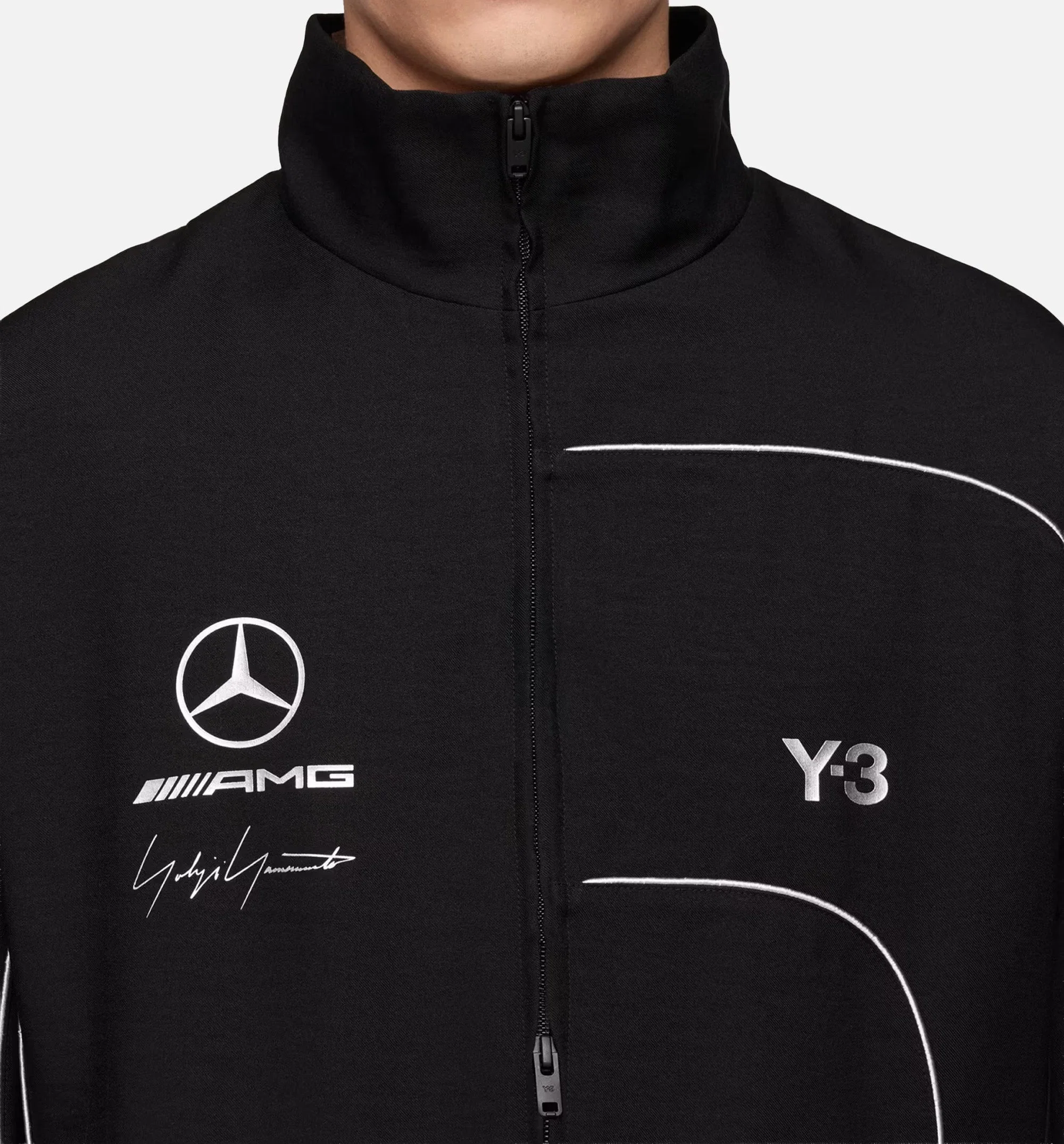 Y-3 Mercedes Track Mens Jacket - Black