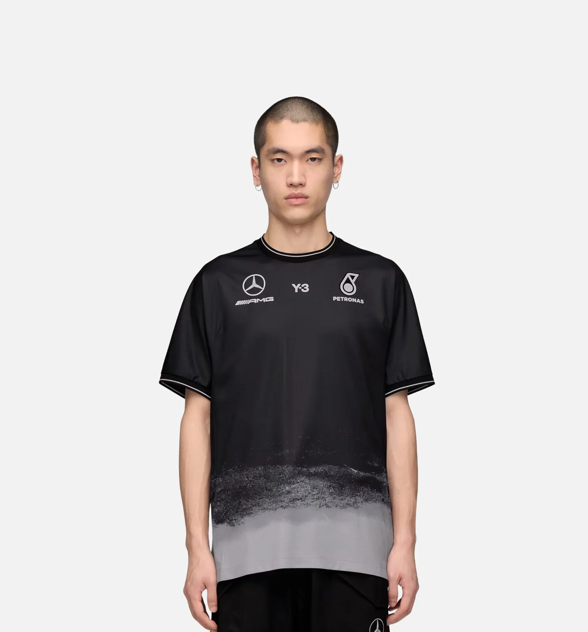 Y-3 Mercedes AMG Petronas Formula 1 Team Mechanics Mens Jersey - Black