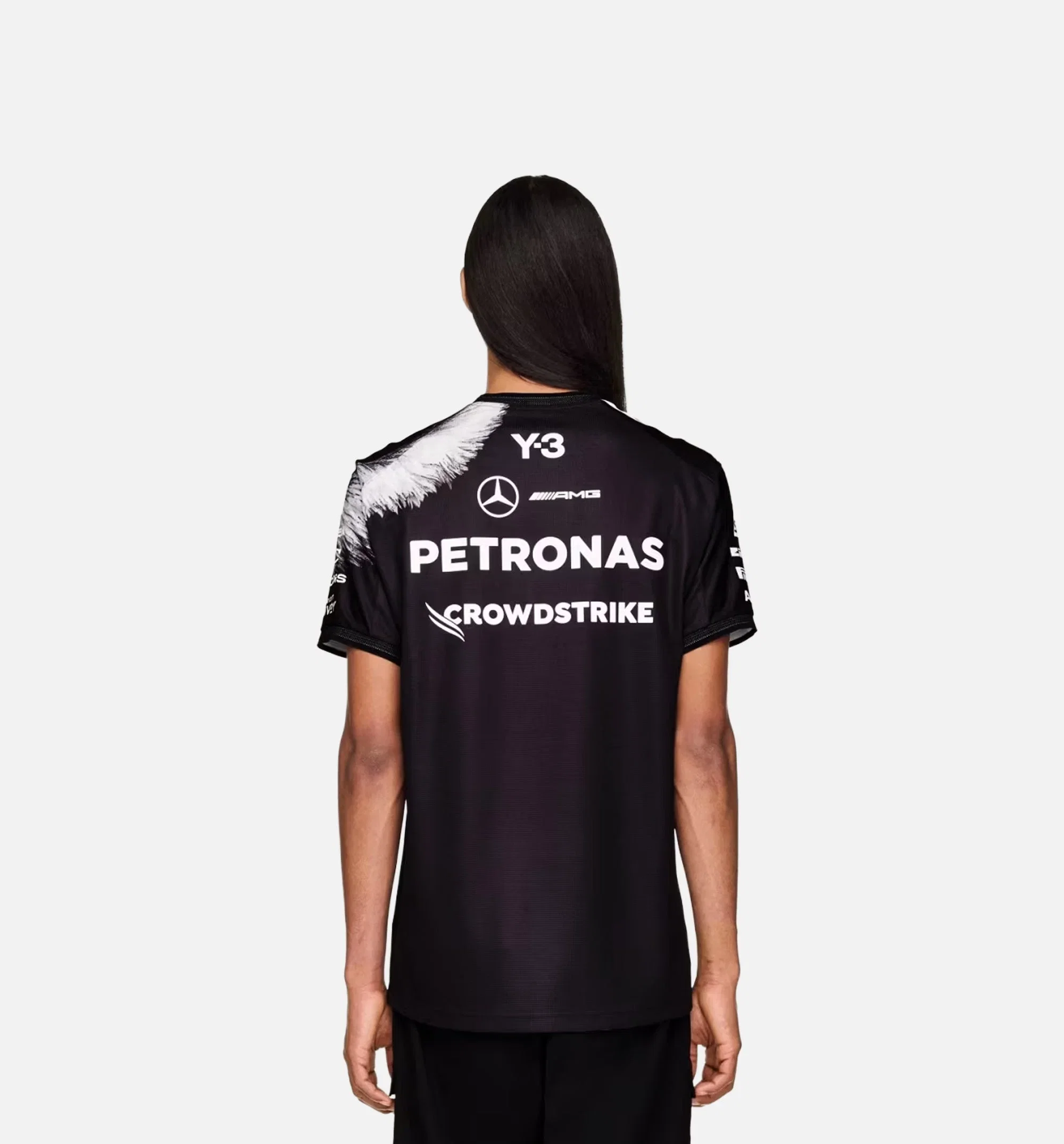 Y-3 Mercedes AMG Petronas Formula 1 Team Driver Mens Jersey - Black