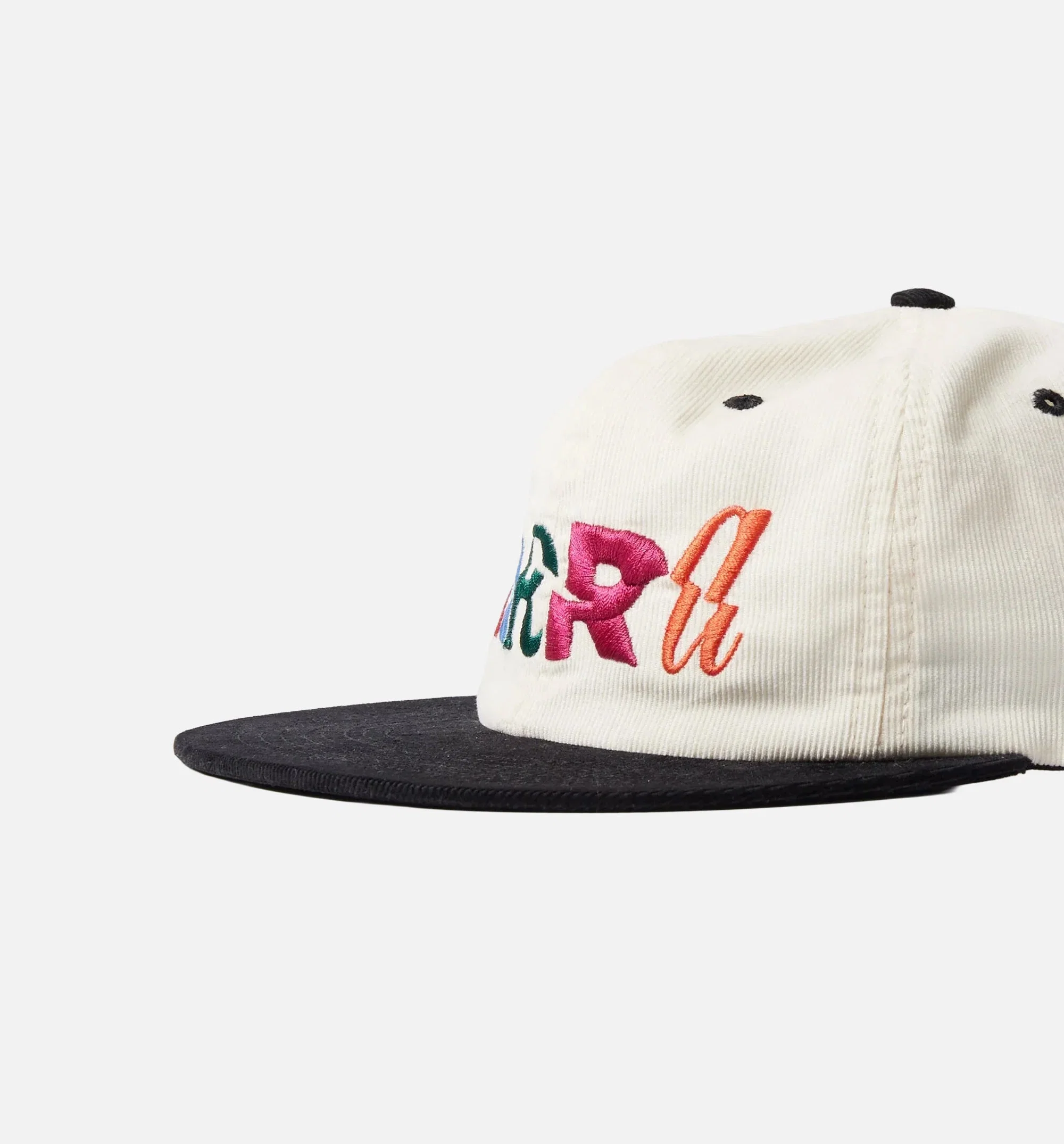 parra Error Logo 6 Panel Snapback Mens Hat - Off White