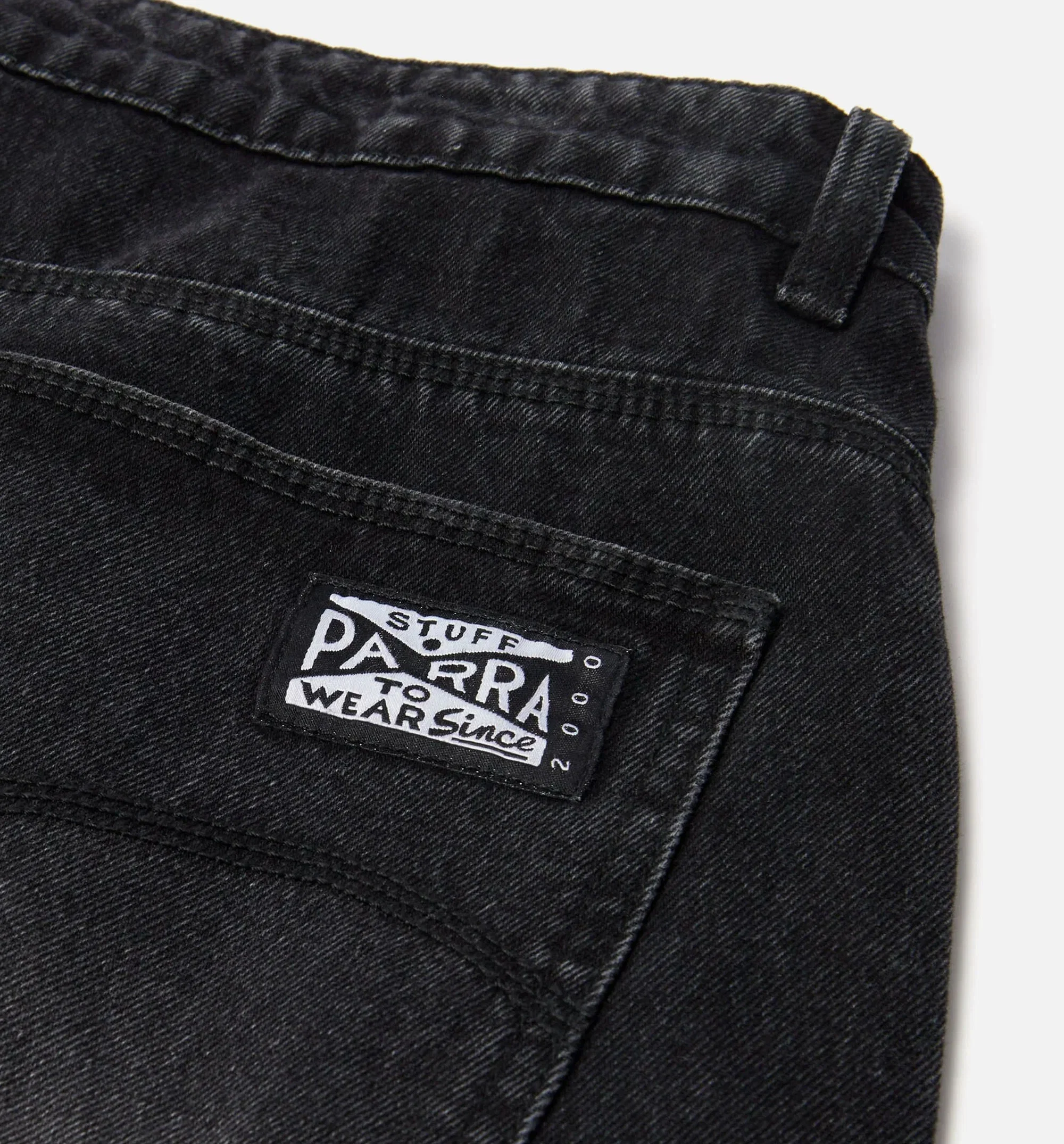 parra Moto Stitcher Mens Pant - Black