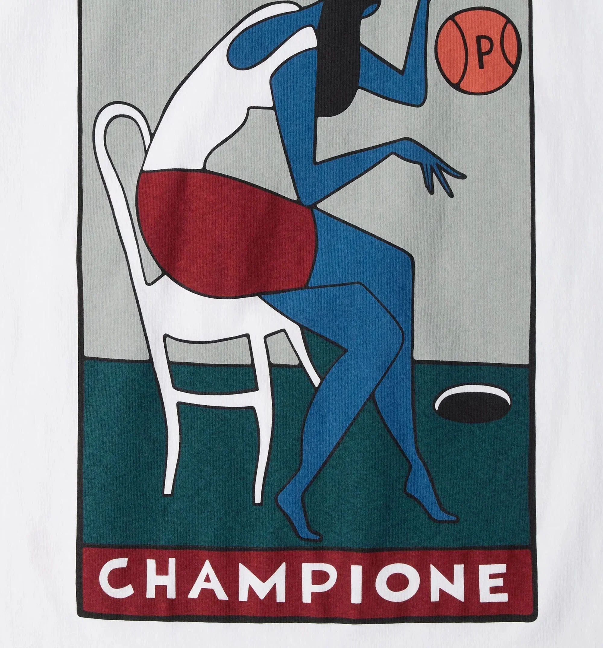 parra Champione Mens Short Sleeve Shirt - White