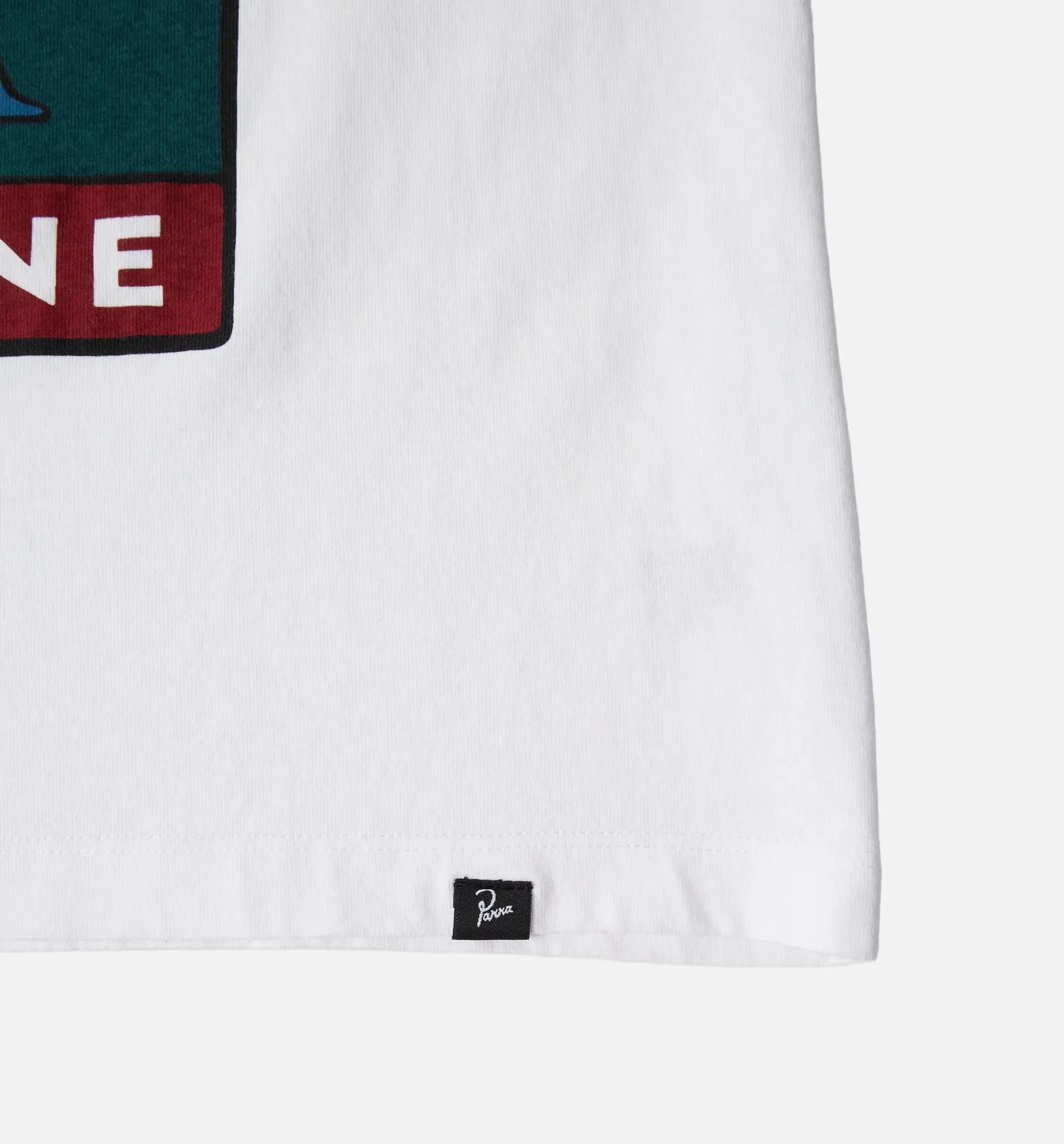 parra Champione Mens Short Sleeve Shirt - White
