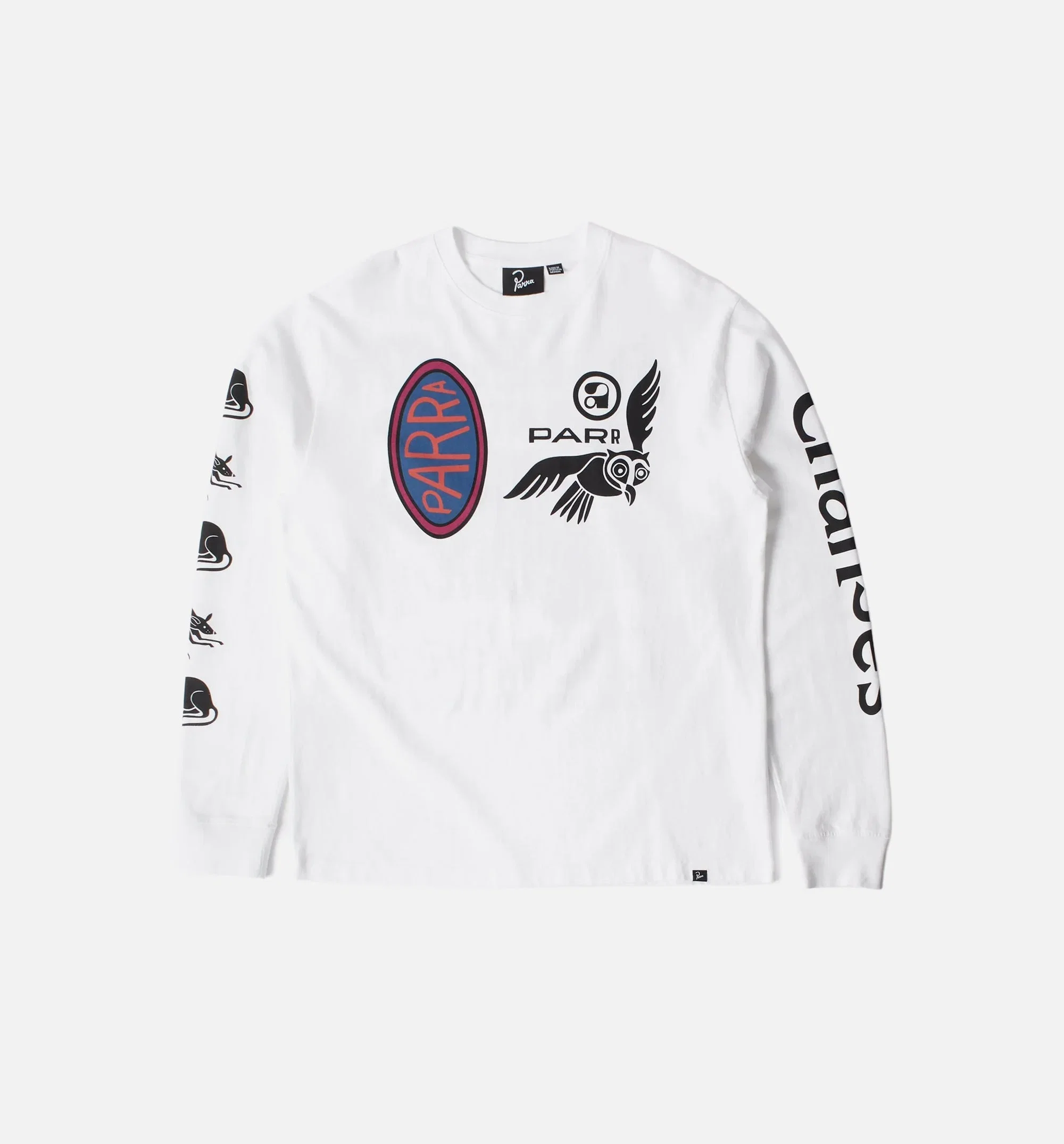 parra Team Changes Mens Long Sleeve Shirt - White