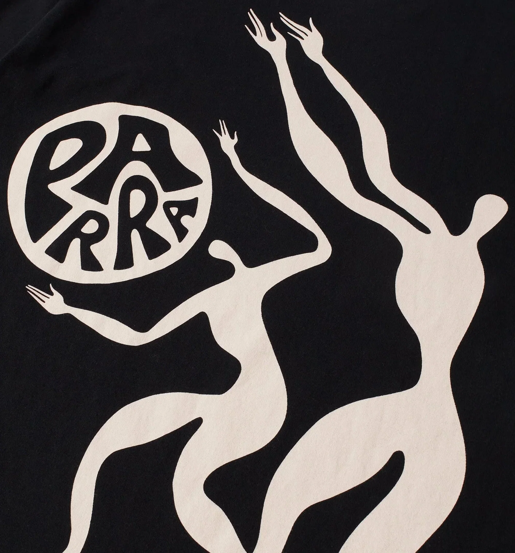 parra Play Ball Mens Short Sleeve Shirt - Black