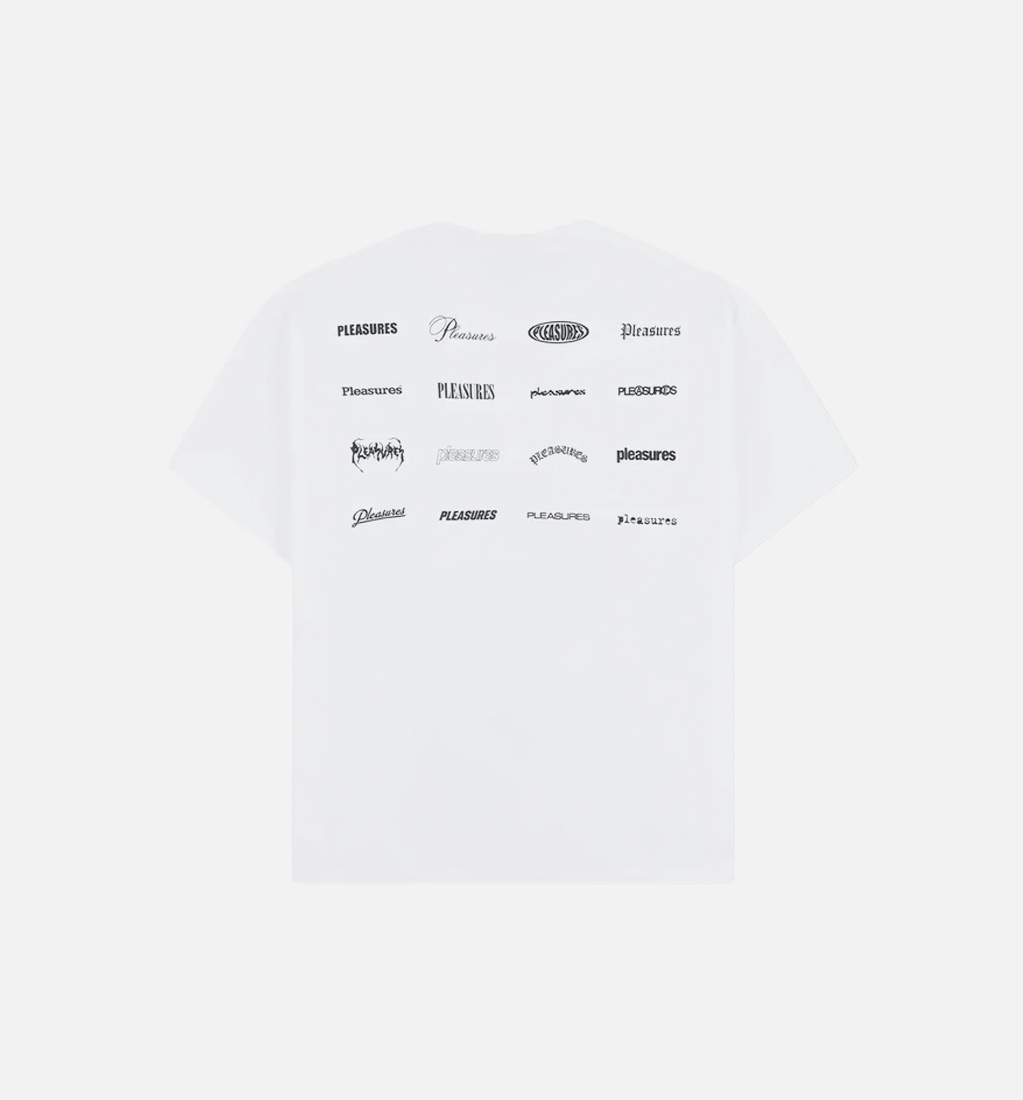 Pleasures Wordmark Mens Short Sleeve Shirt - White