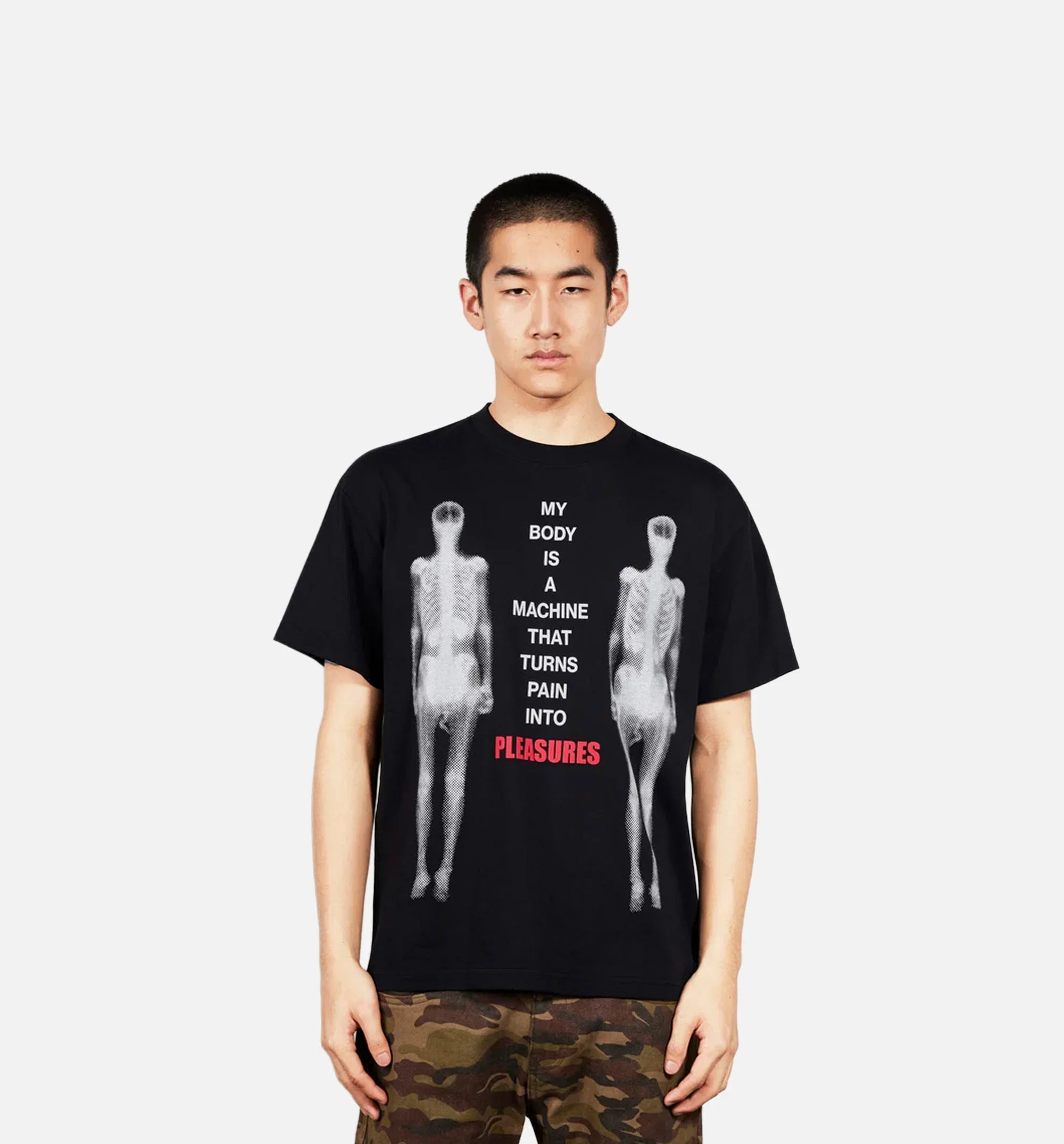 Pleasures Machine Mens Short Sleeve Shirt - Black