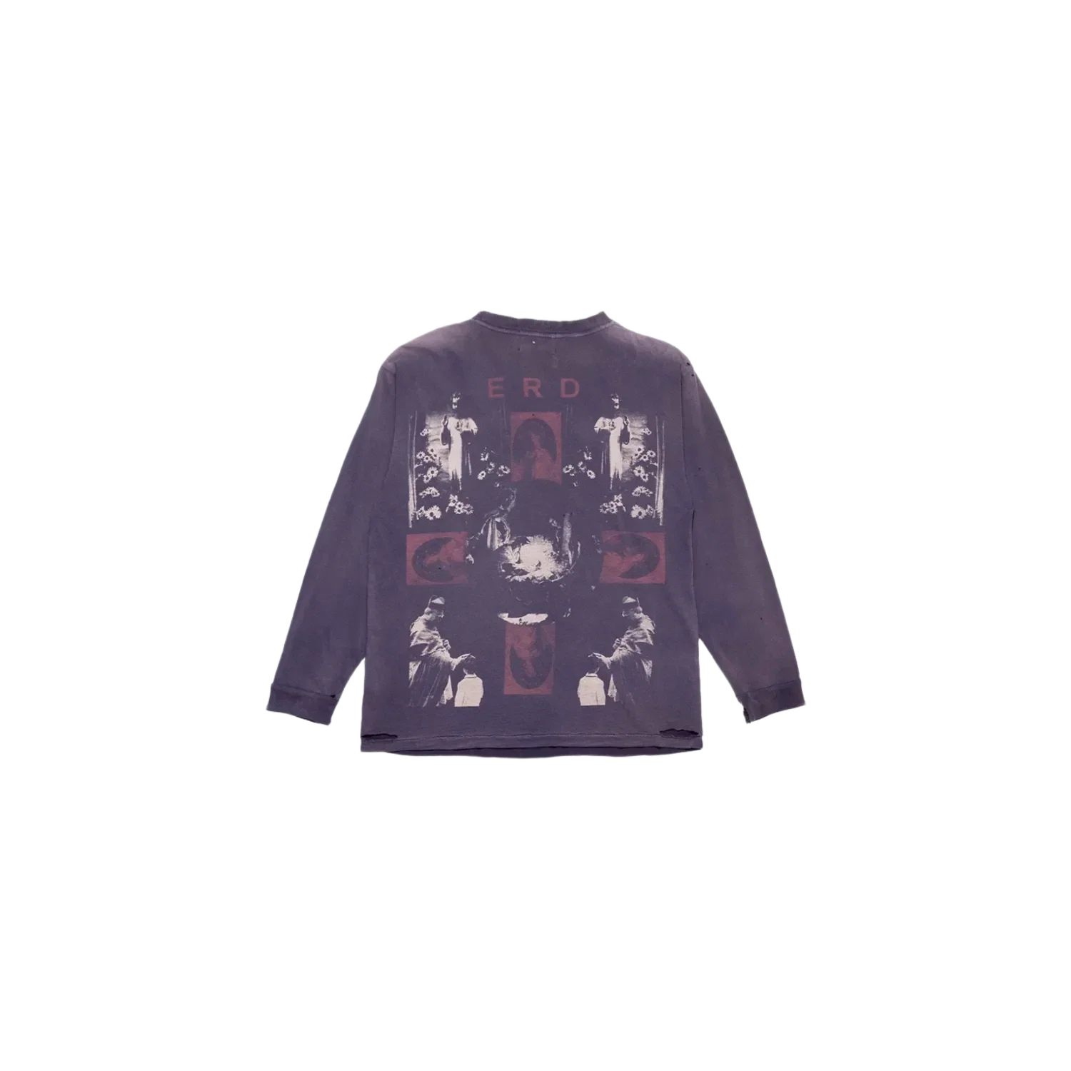 Enfants Riches Déprimés Hollywood Couronne L/S T-Shirt Washed Black