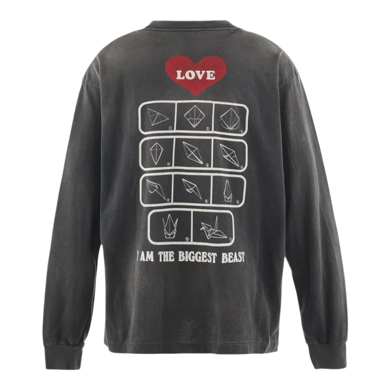 Saint Michael Love Long-Sleeve Tee Black