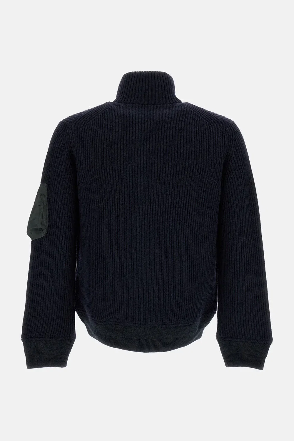 Sacai CARDIGAN IN MAGLIA DI LANA FISHERMAN