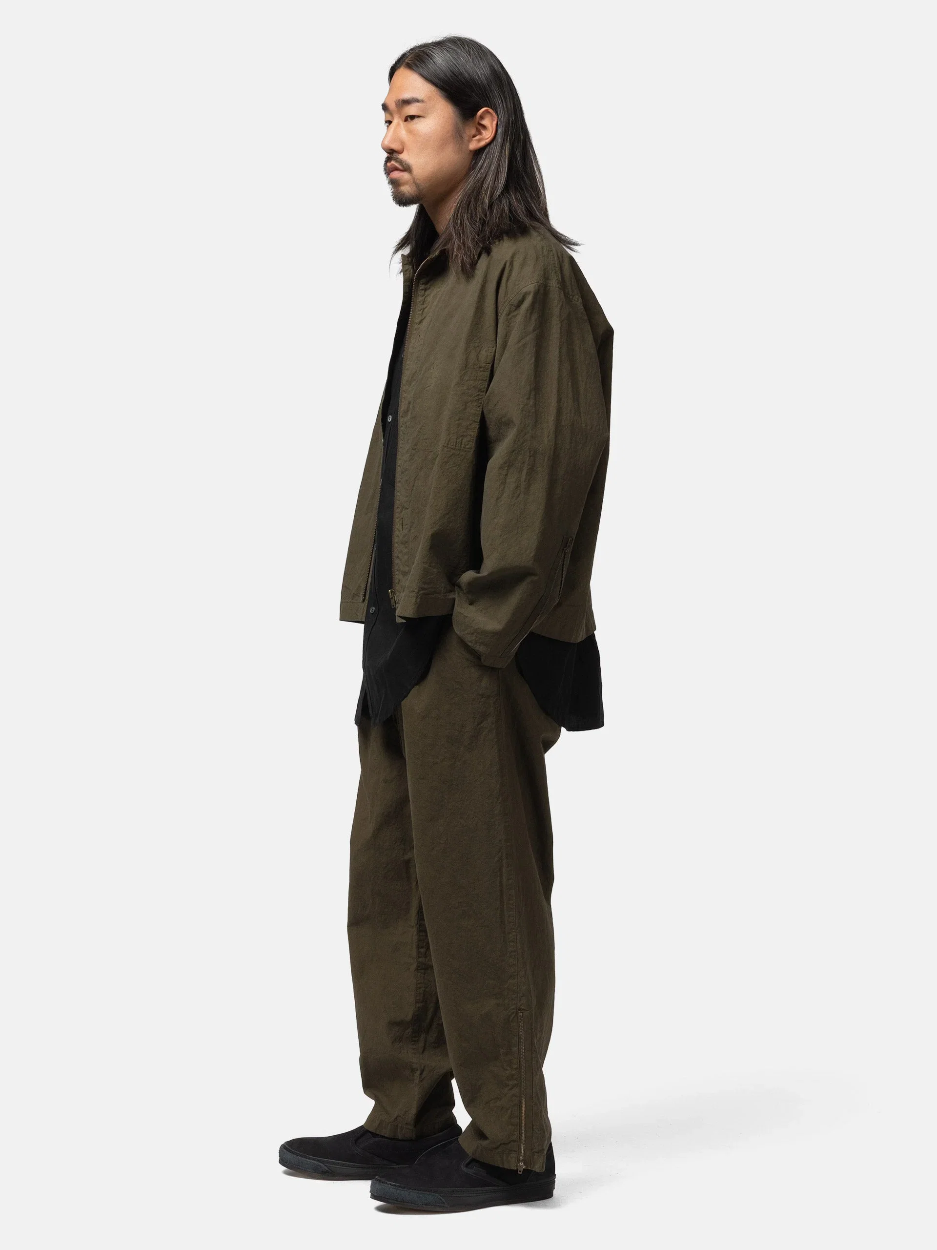barbell object Zipper Pant Khaki