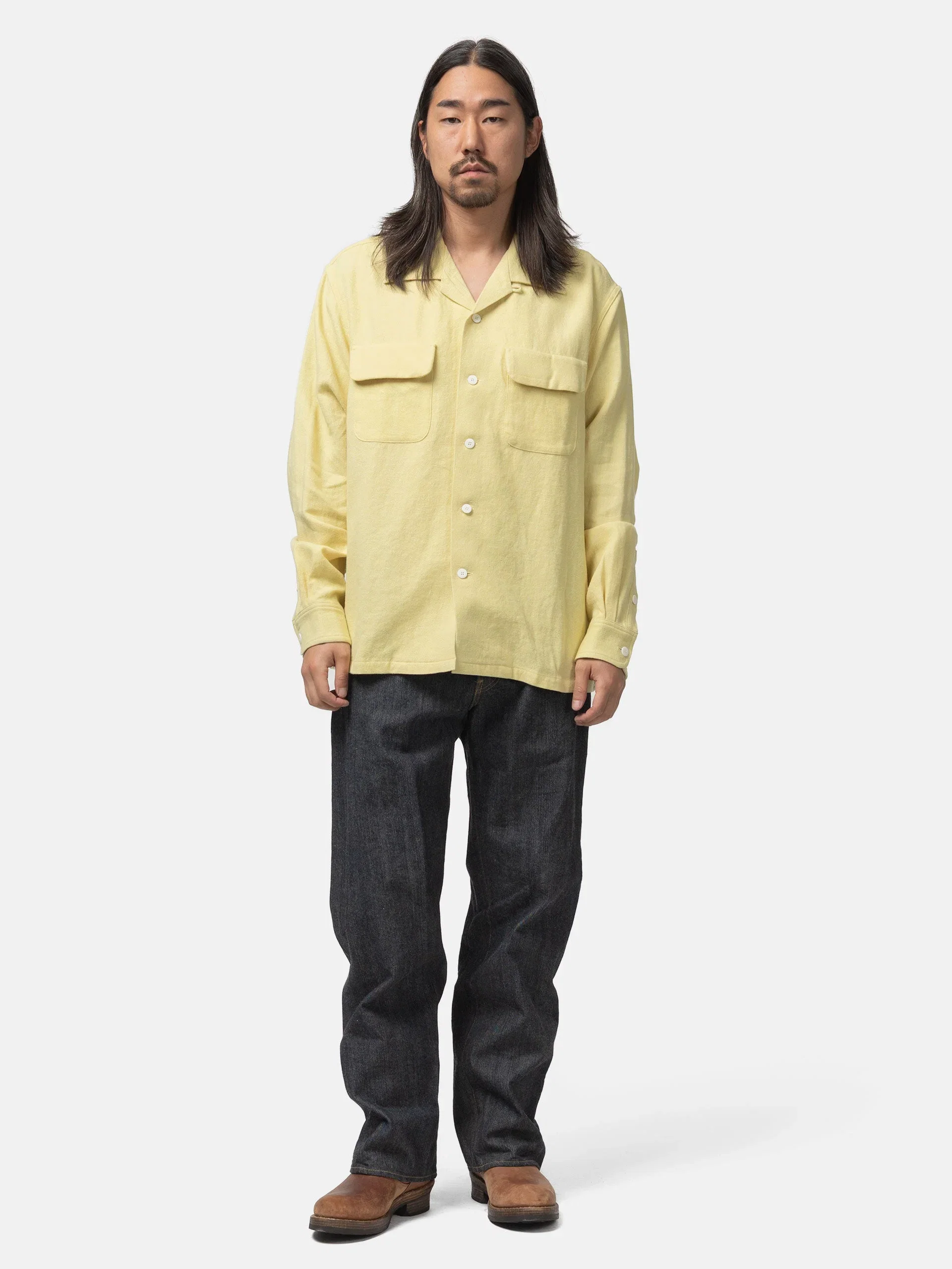 visvim Carrow Shirt L/S Yellow