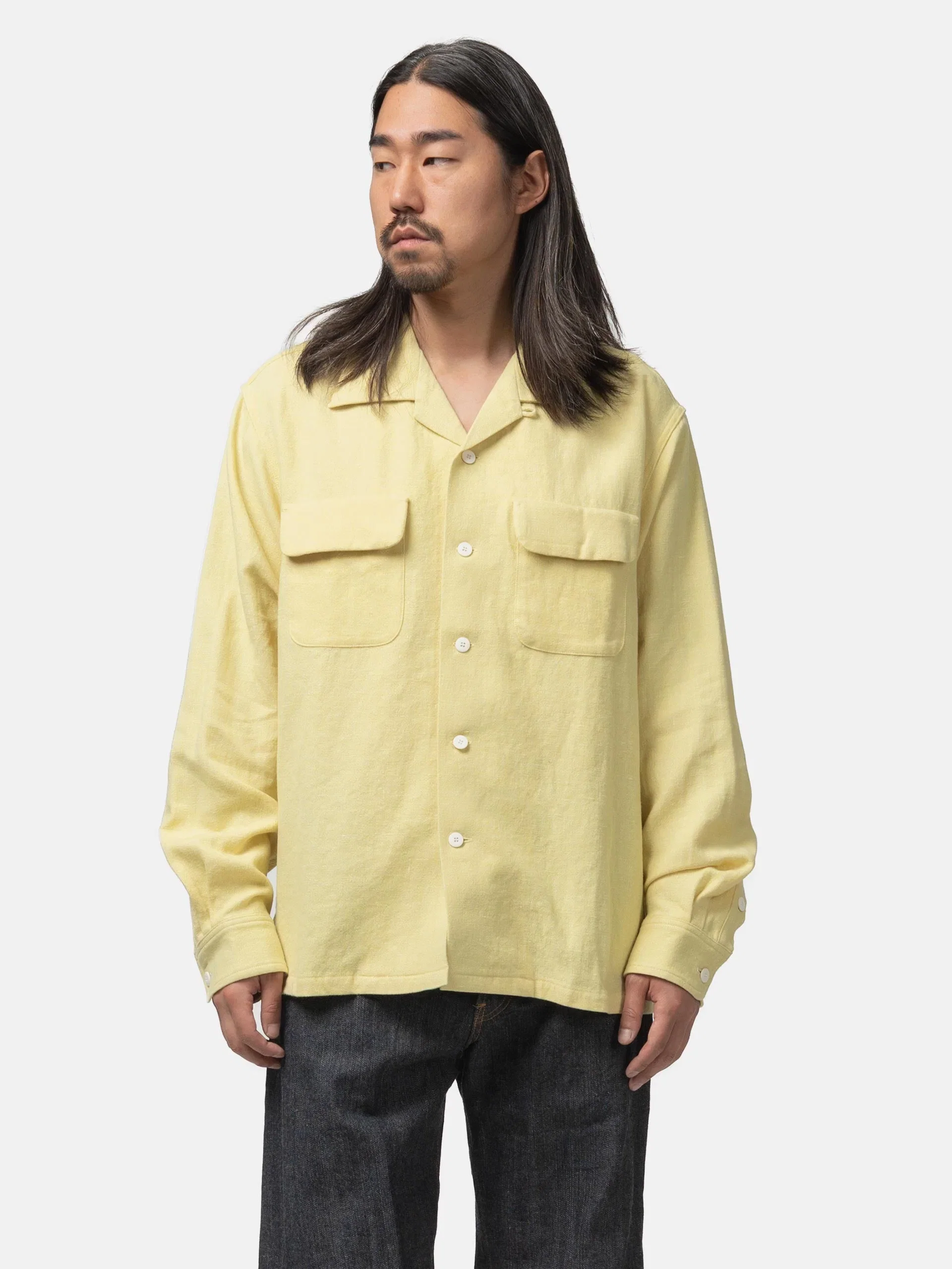 visvim Carrow Shirt L/S Yellow