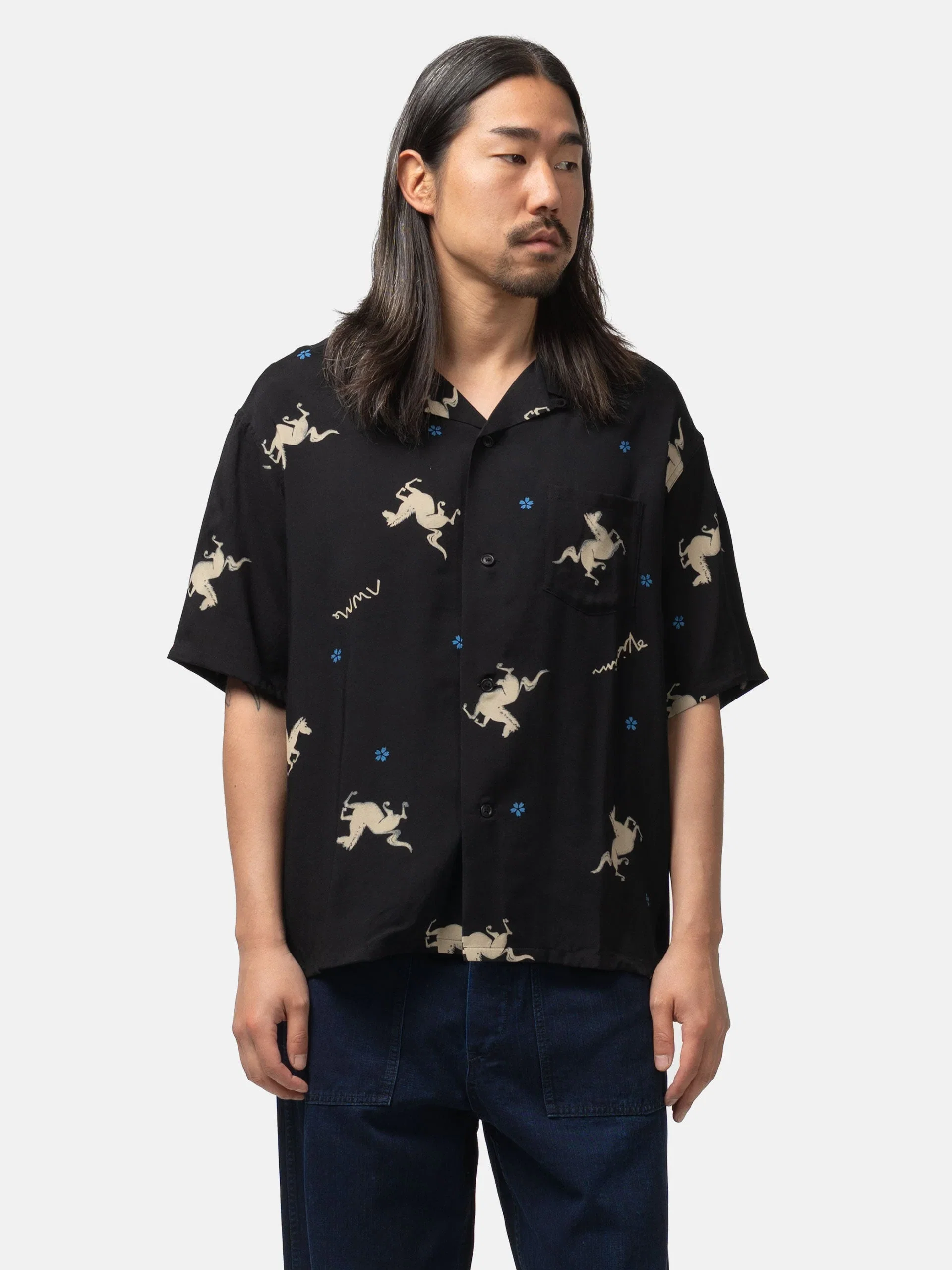 visvim Crosby Shirt S/S Black