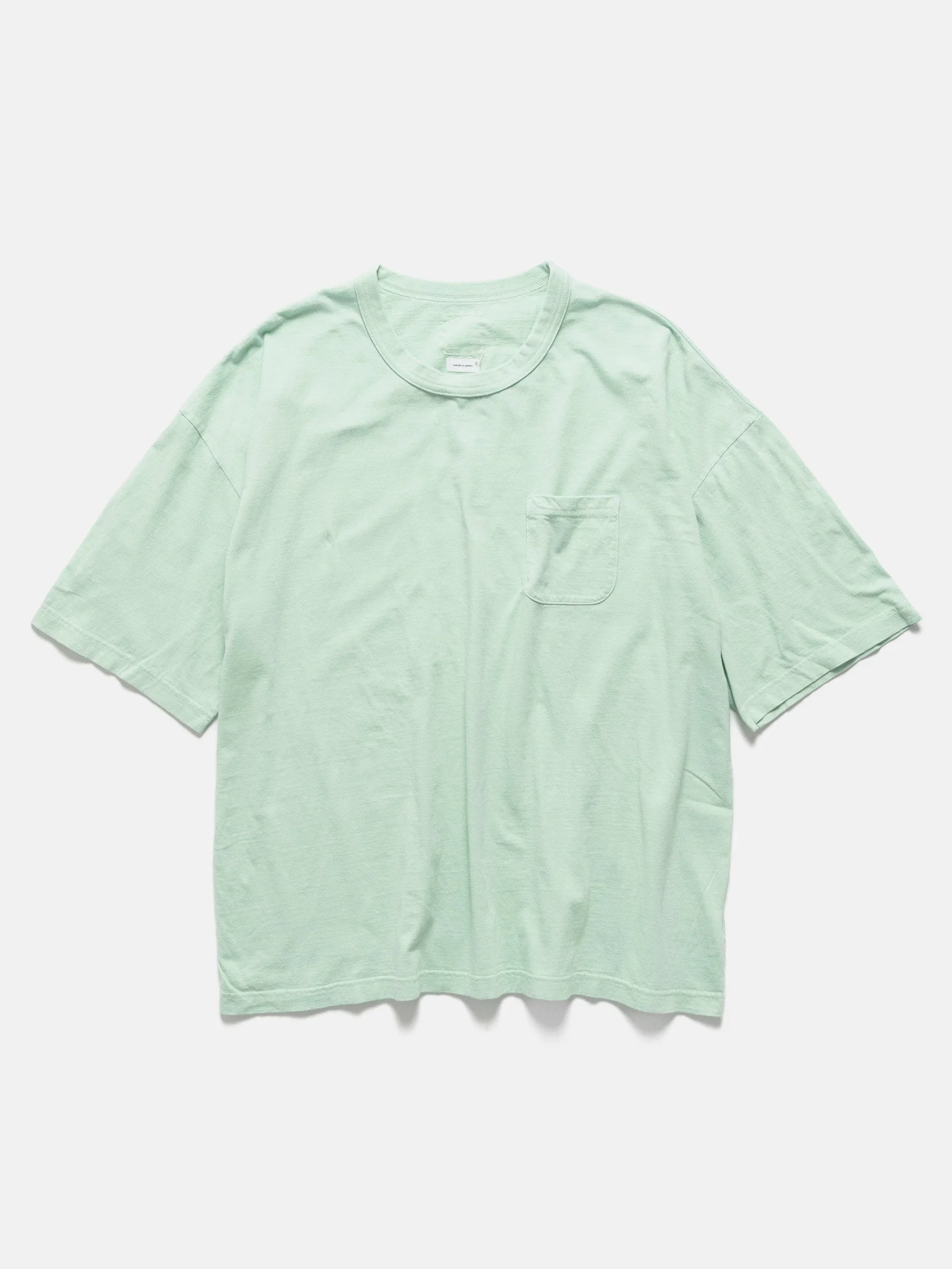 visvim Mondo Tee S/S DMGD Lt. Green