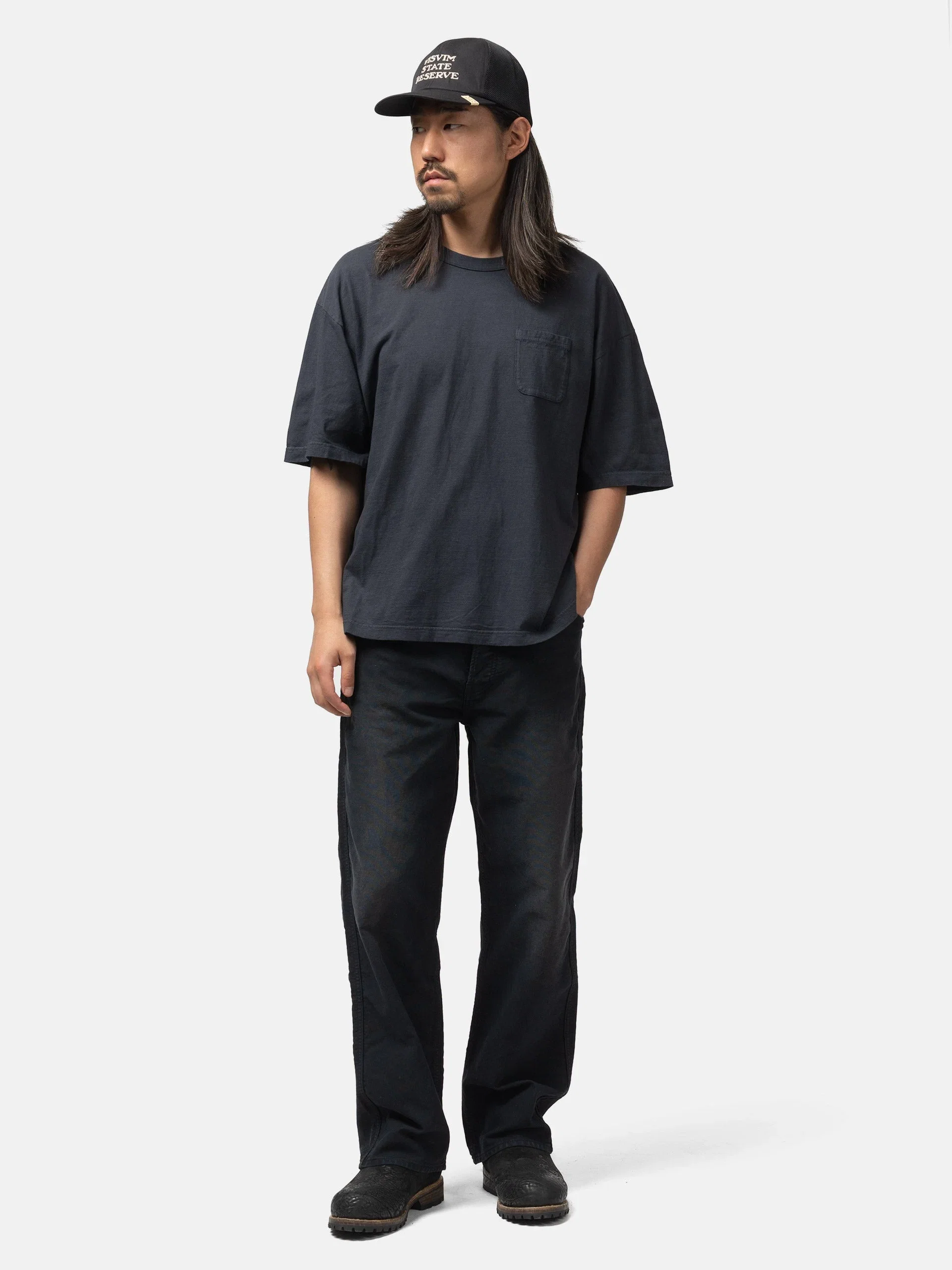 visvim Mondo Tee S/S DMGD Black