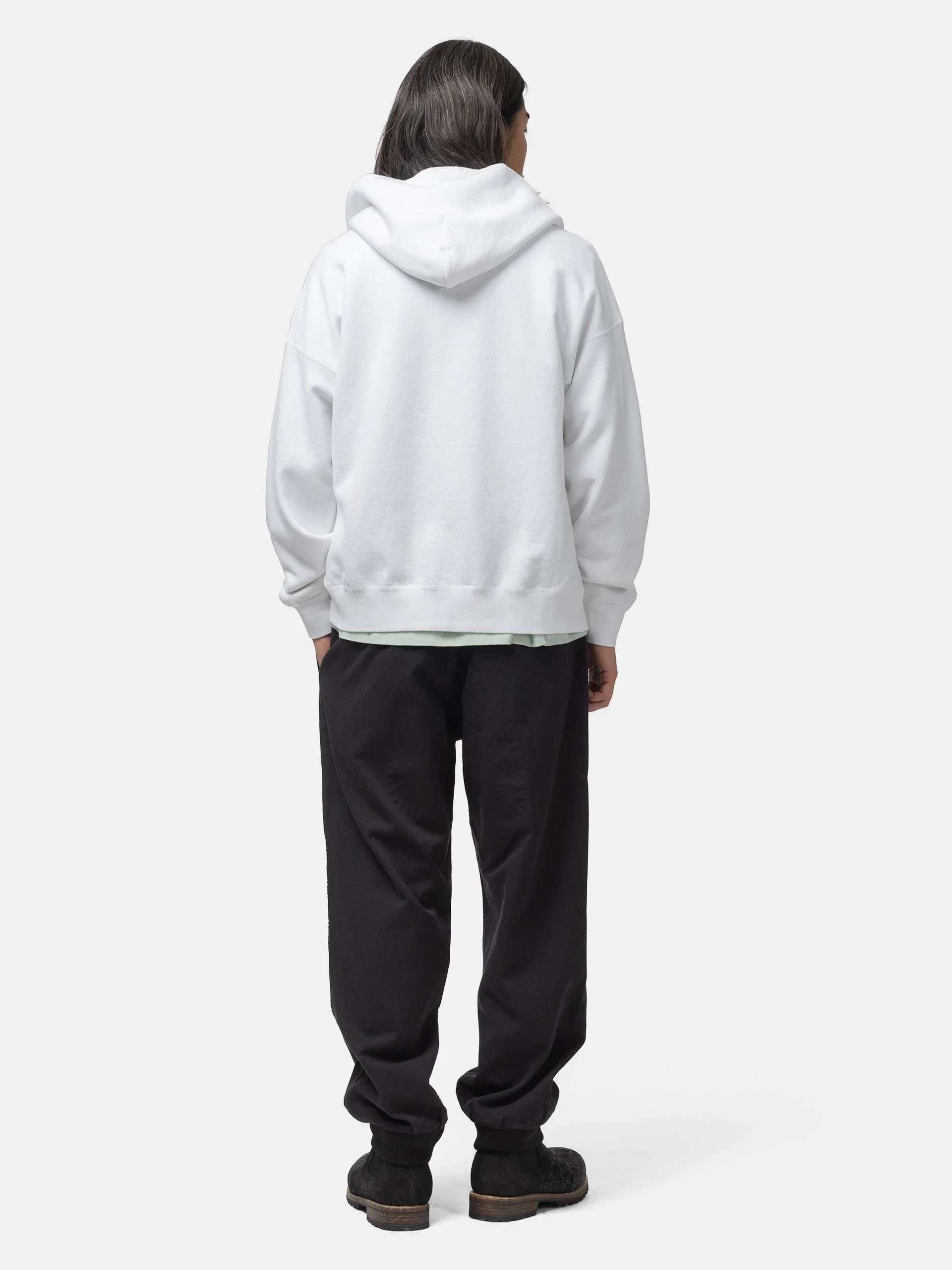 visvim Ultimate Jumbo SB Hoodie F.Z. White