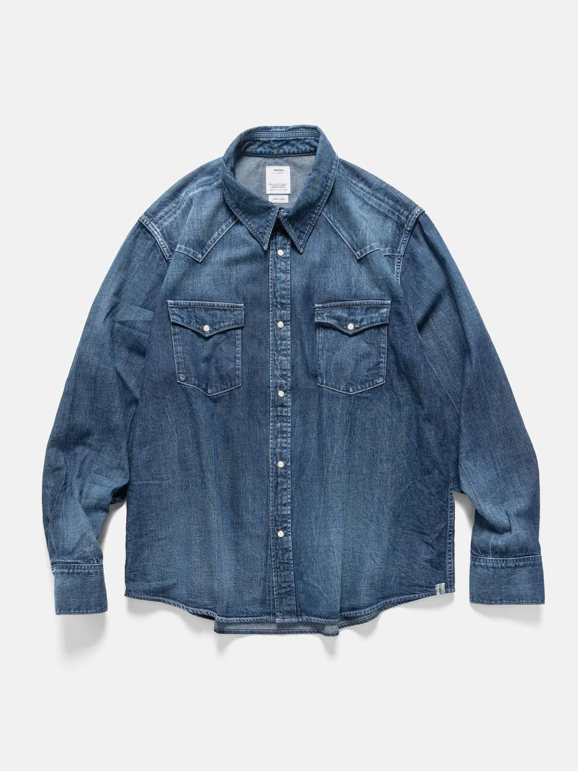 visvim Social Sculpture Shirt DMGD Indigo