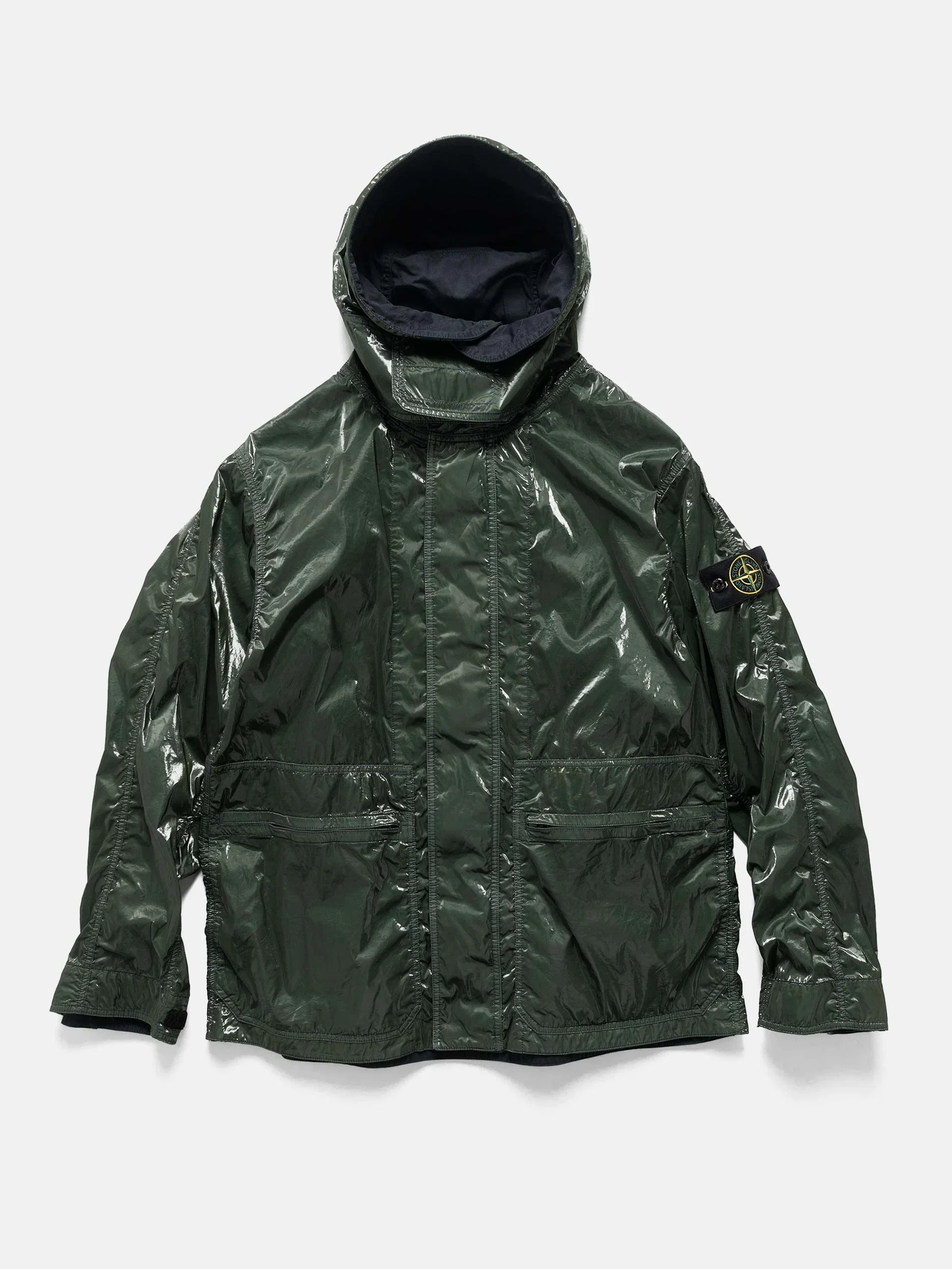 Stone Island x New Balance Nylon Prismatico-TC Hooded Jacket Juniper