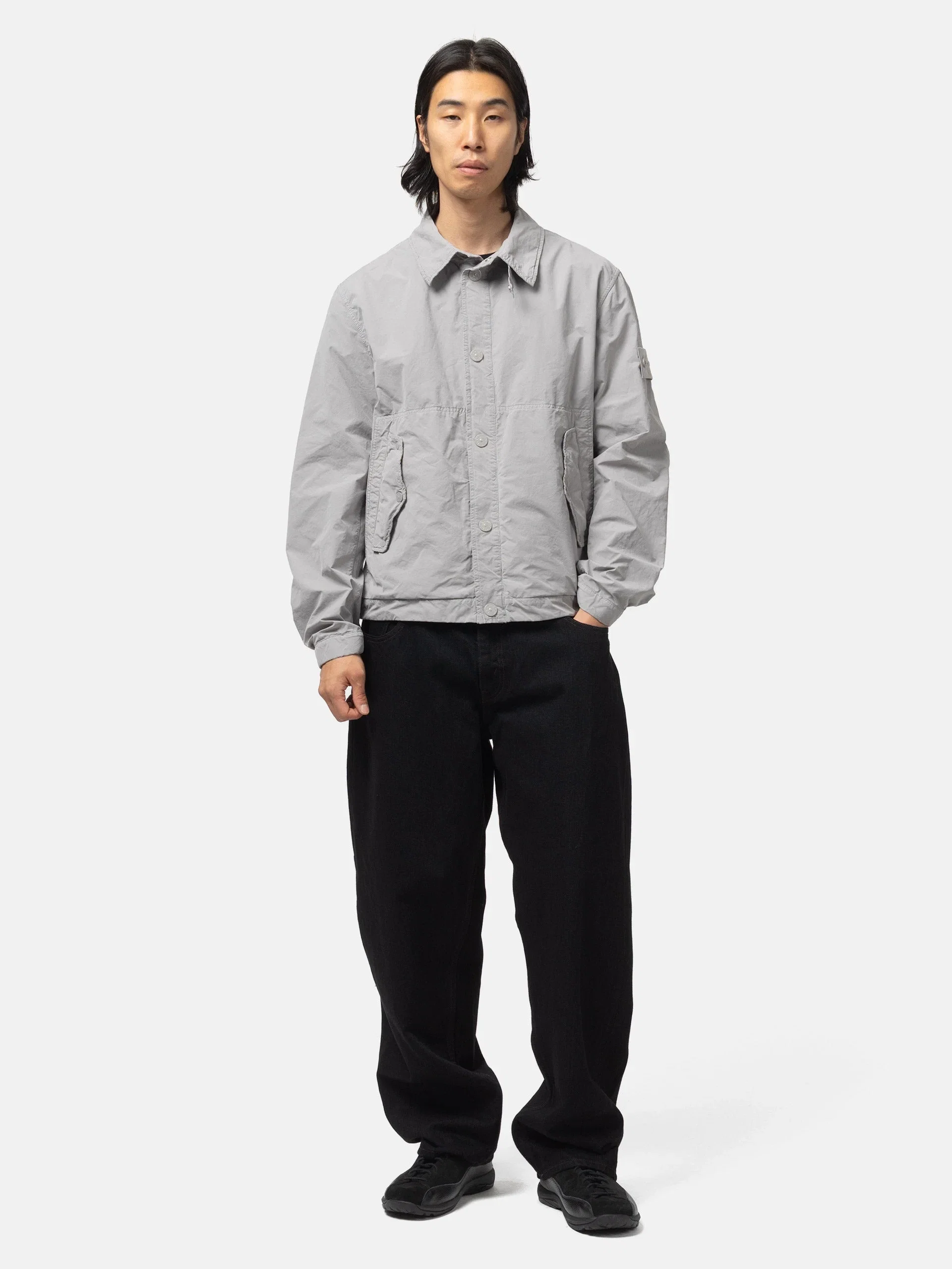 Stone Island Ghost Piece David Light-TC Coach Jacket Dust