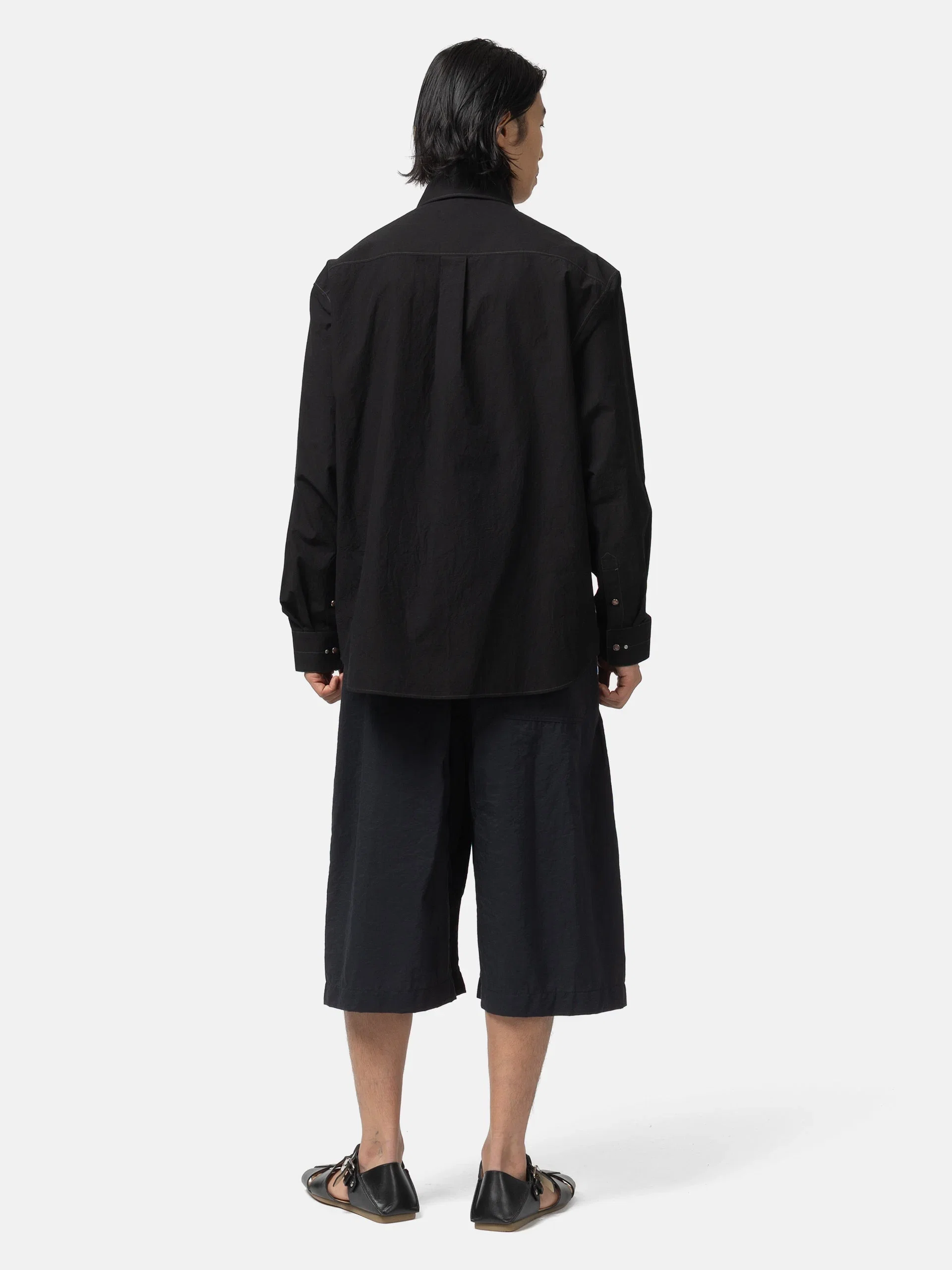 LEMAIRE Shirt With Studs Black