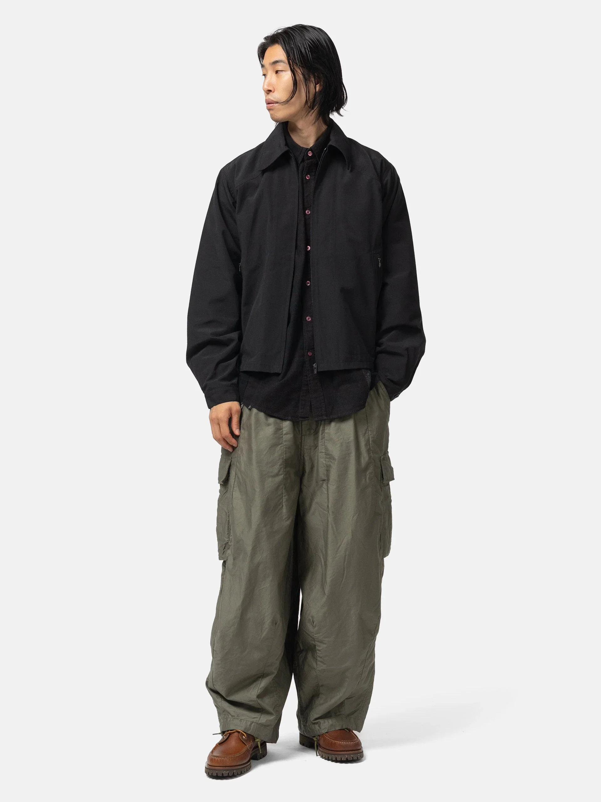 Needles CB Gasset Sports Jacket - PE/C Typewriter Black