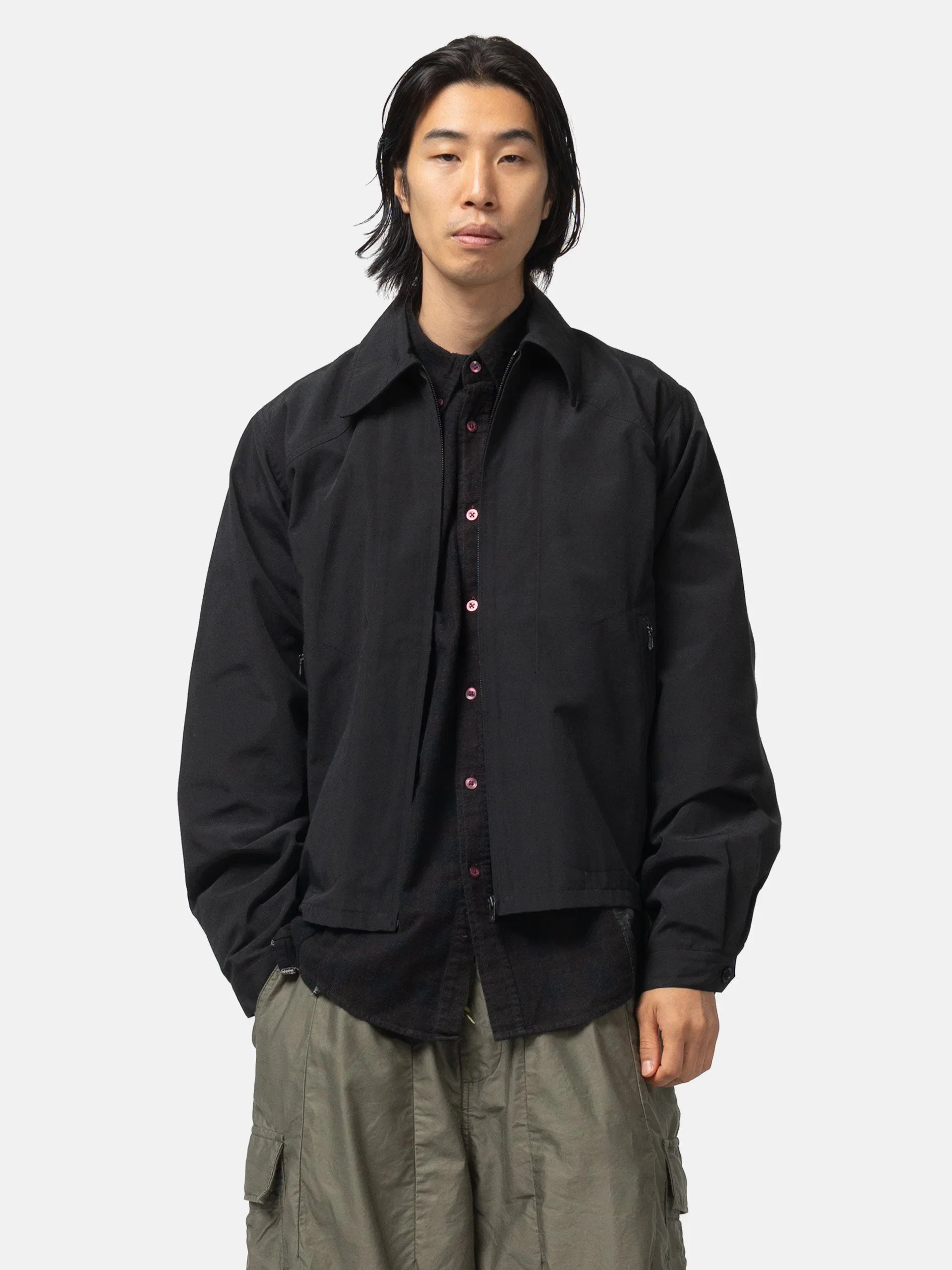 Needles CB Gasset Sports Jacket - PE/C Typewriter Black