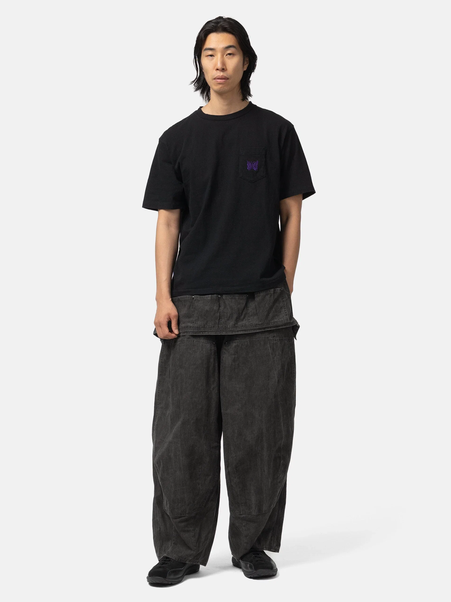 Needles S/S Pocket Tee - Cotton Jersey Black