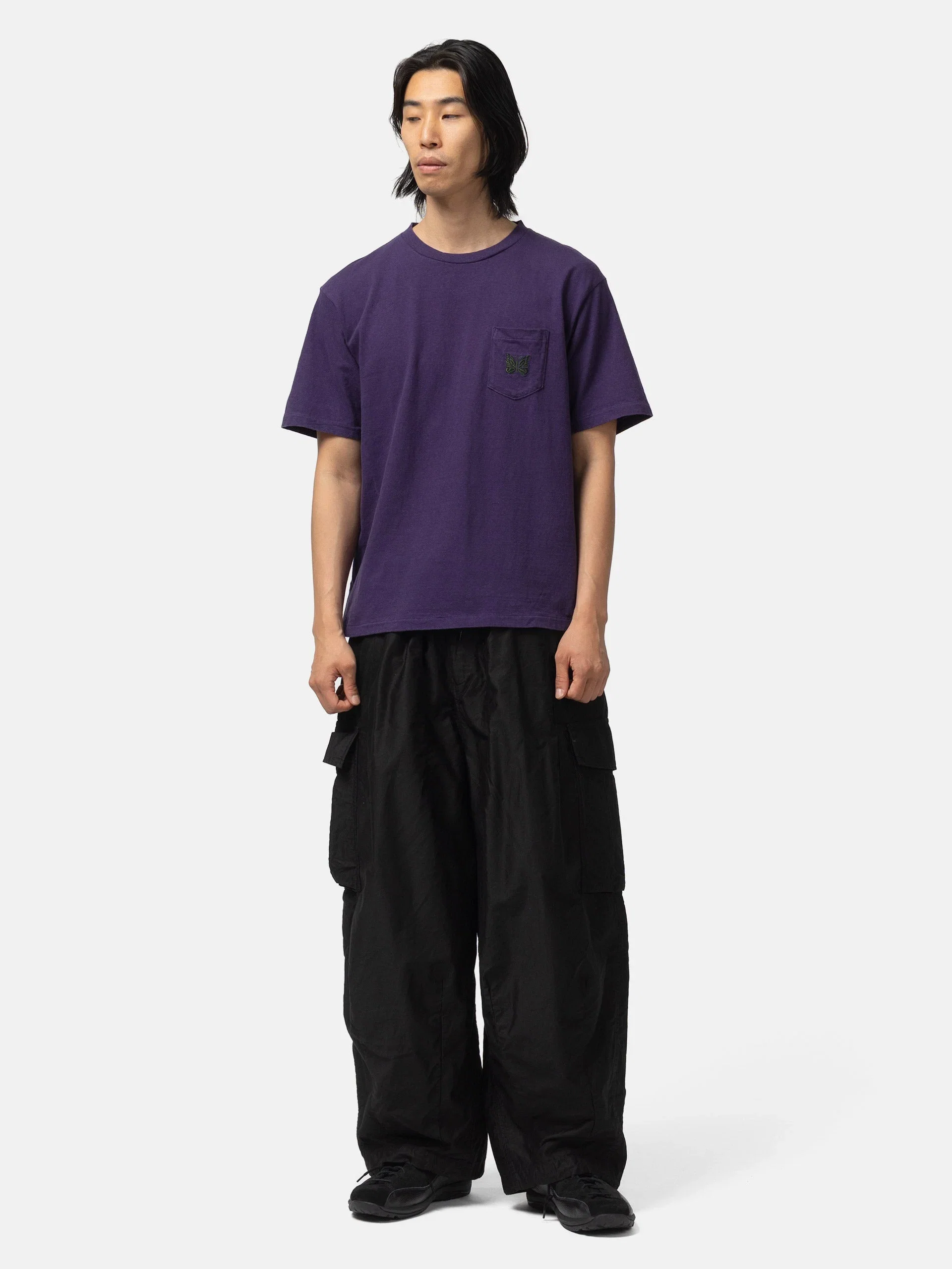 Needles S/S Pocket Tee - Cotton Jersey Purple