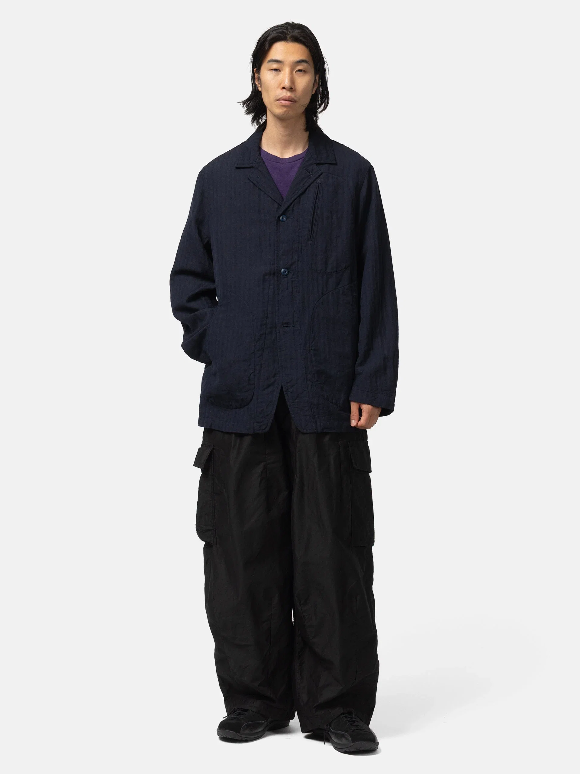 Needles Arrow Jacket - W/L Herringbone Navy