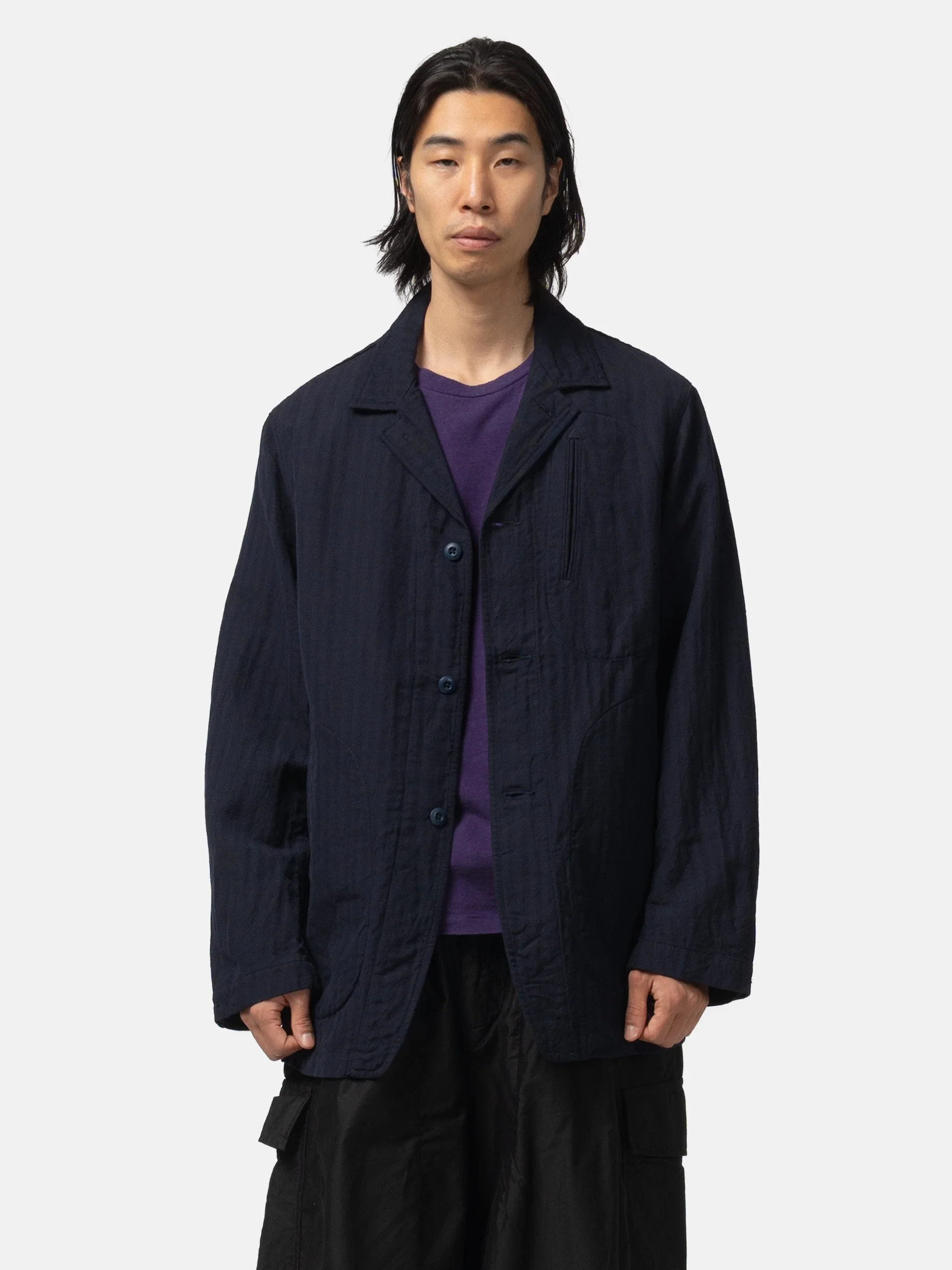 Needles Arrow Jacket - W/L Herringbone Navy