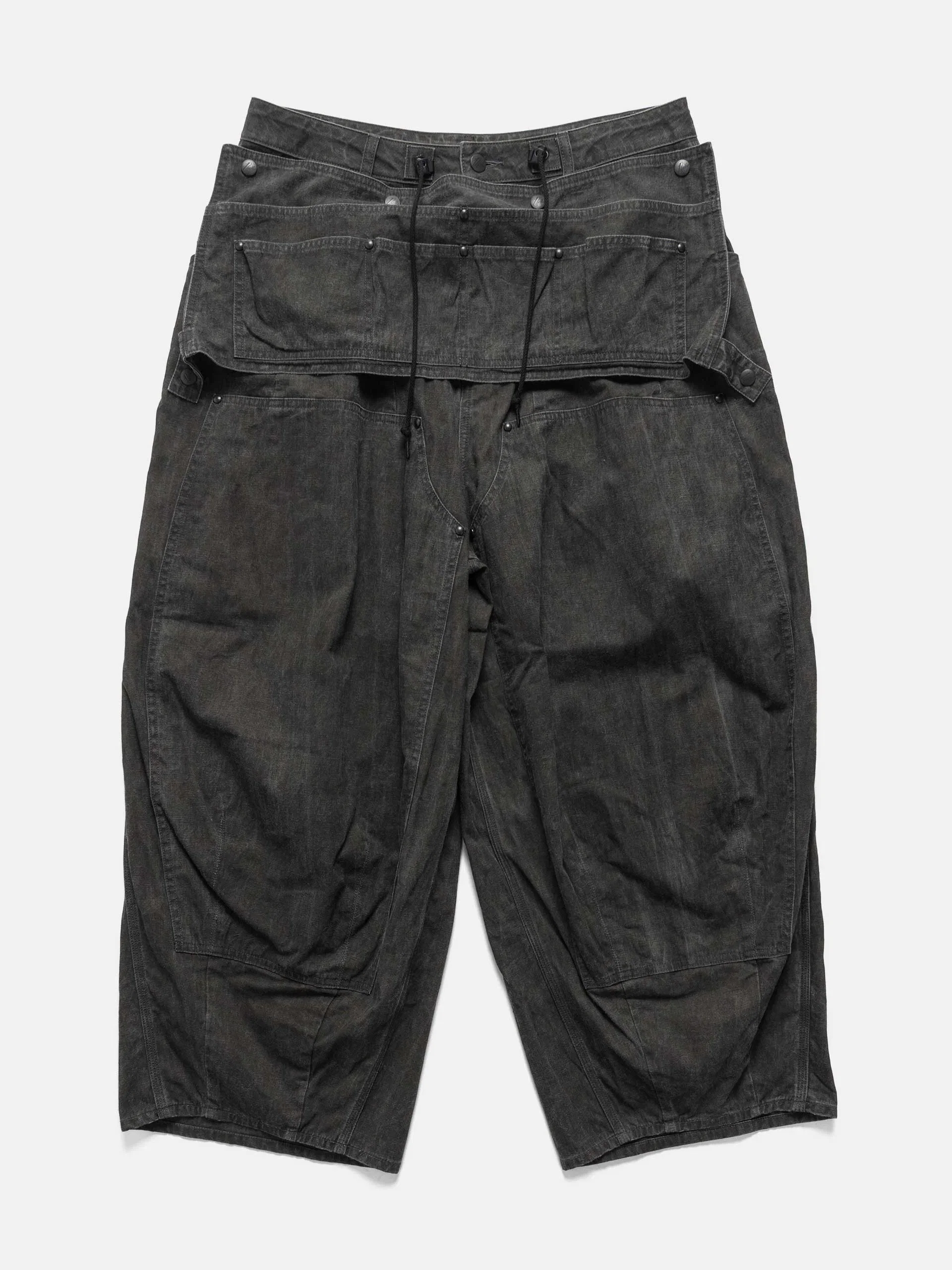 Needles H.D. Apron Painter Pant - C/L Canvas / Sumi Dye Black