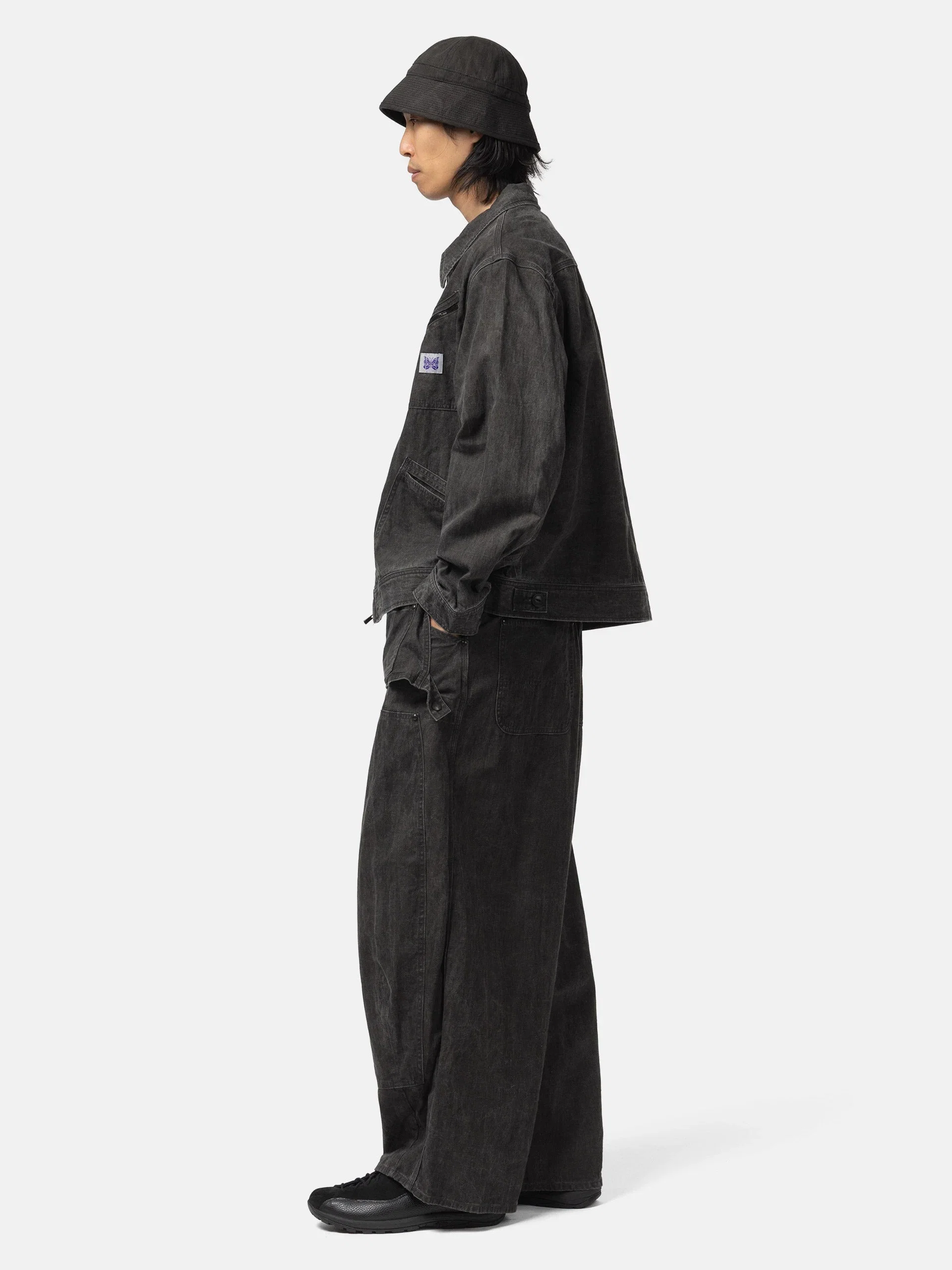 Needles H.D. Apron Painter Pant - C/L Canvas / Sumi Dye Black