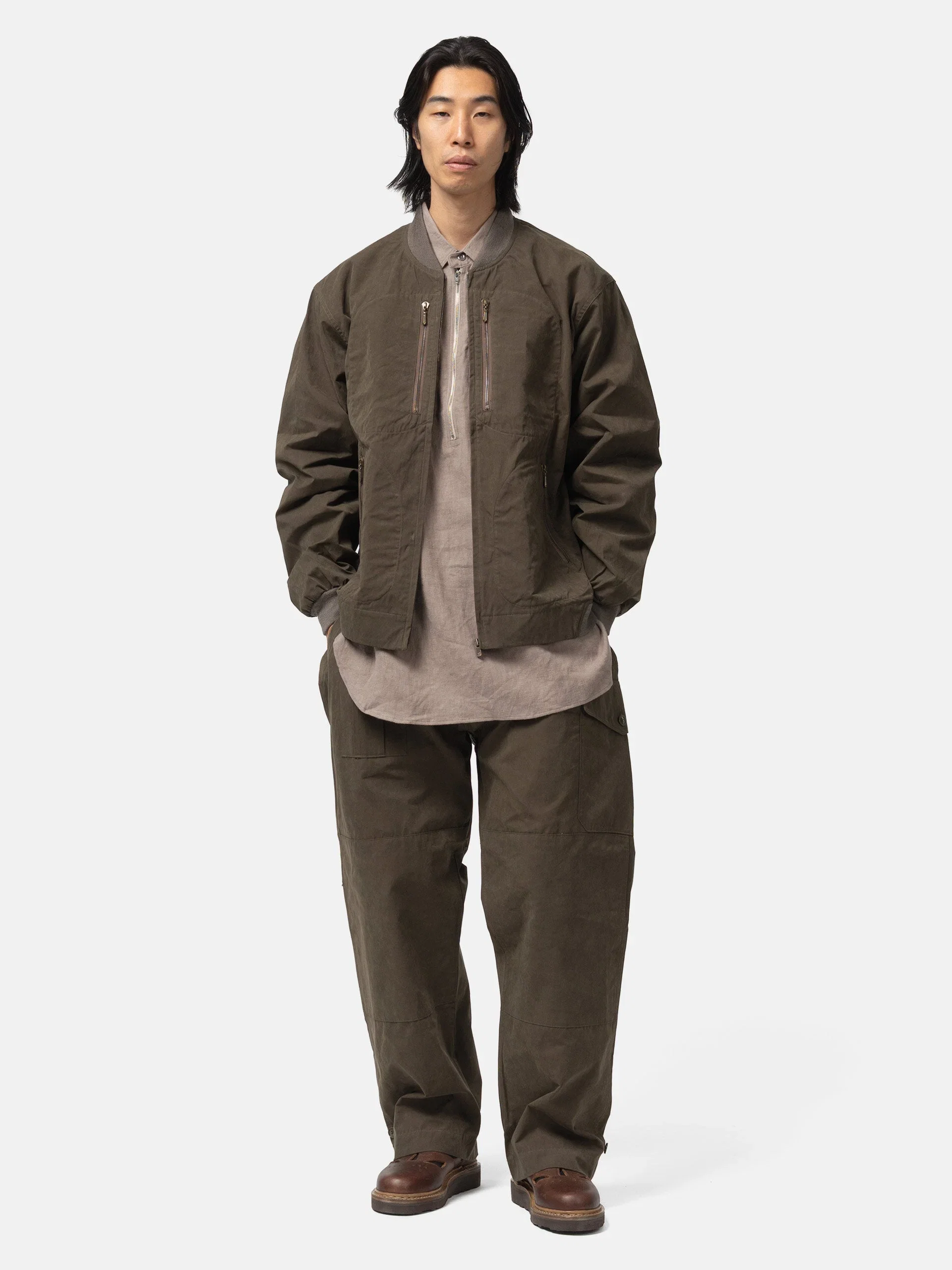 Needles B.B. Jacket - Waxed Cloth Brown