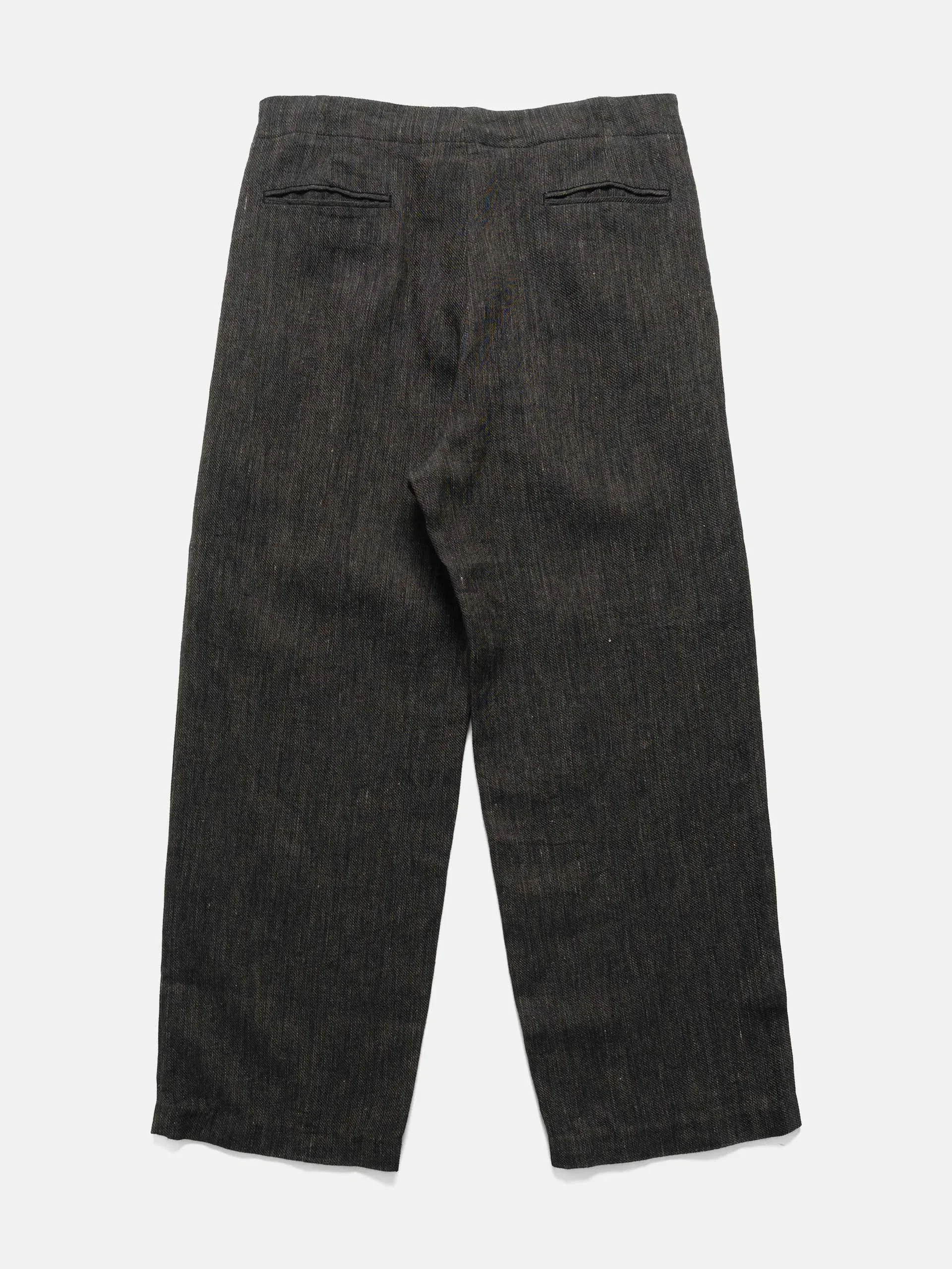 Needles Belted Pant - Linen Wool Twill Black