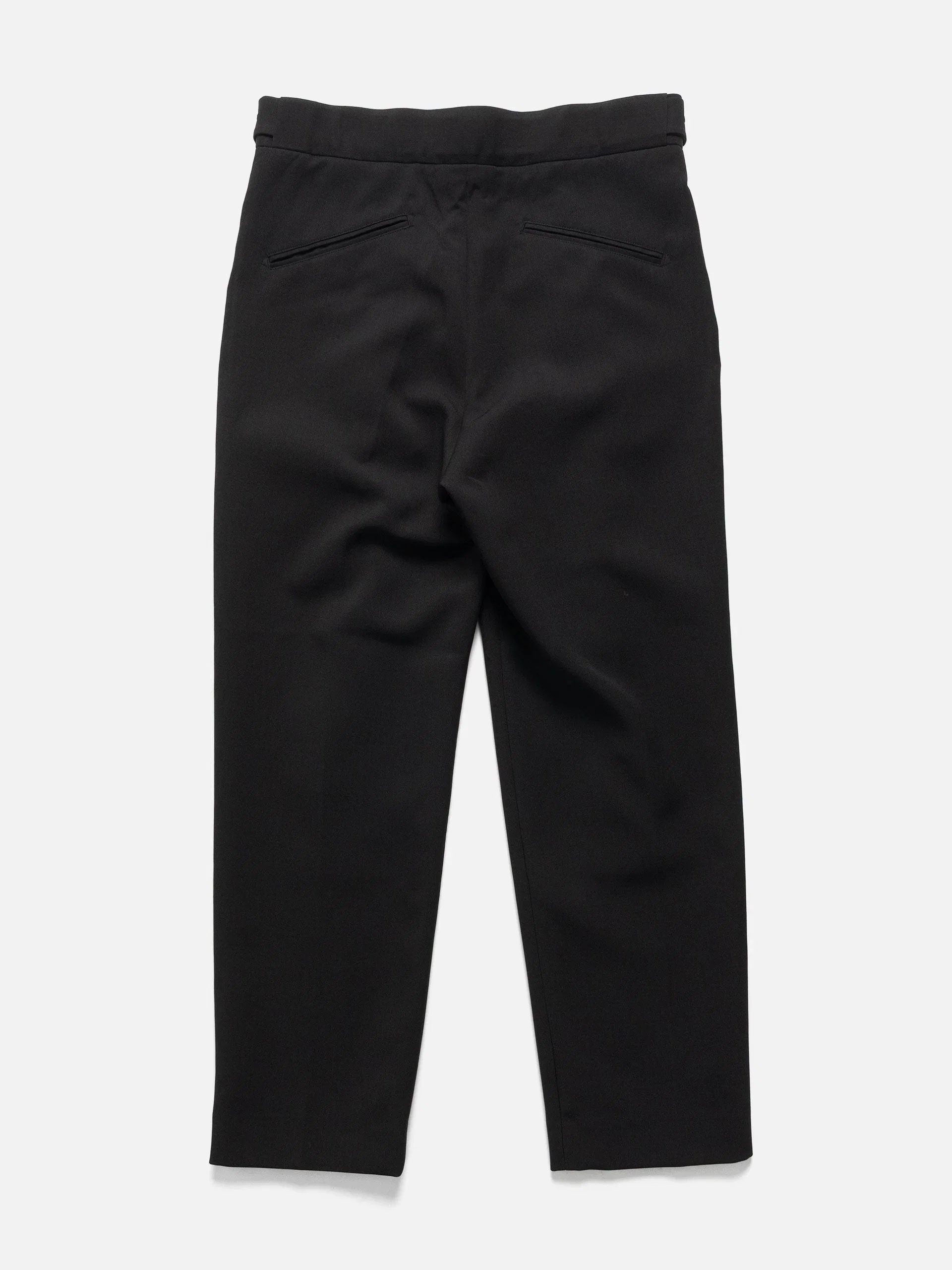 Needles Side Tab Tucked Trouser - Poly Double Cloth Black