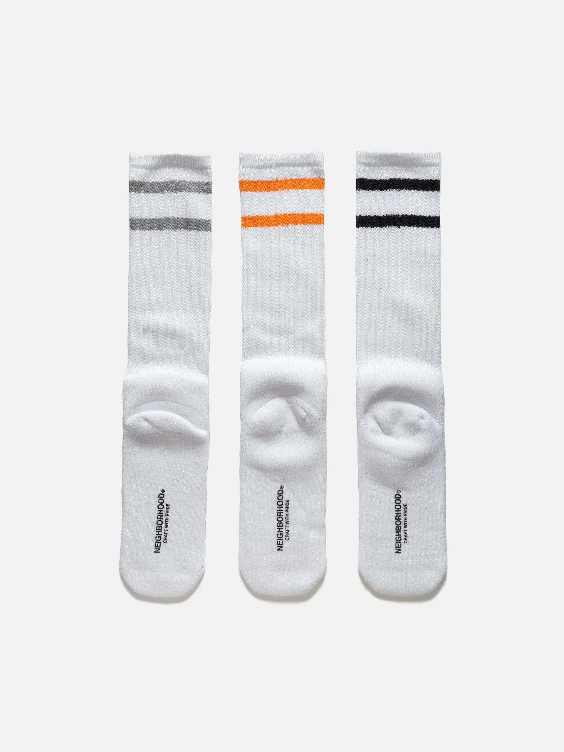 Neighborhood Classic 3Pack Socks White