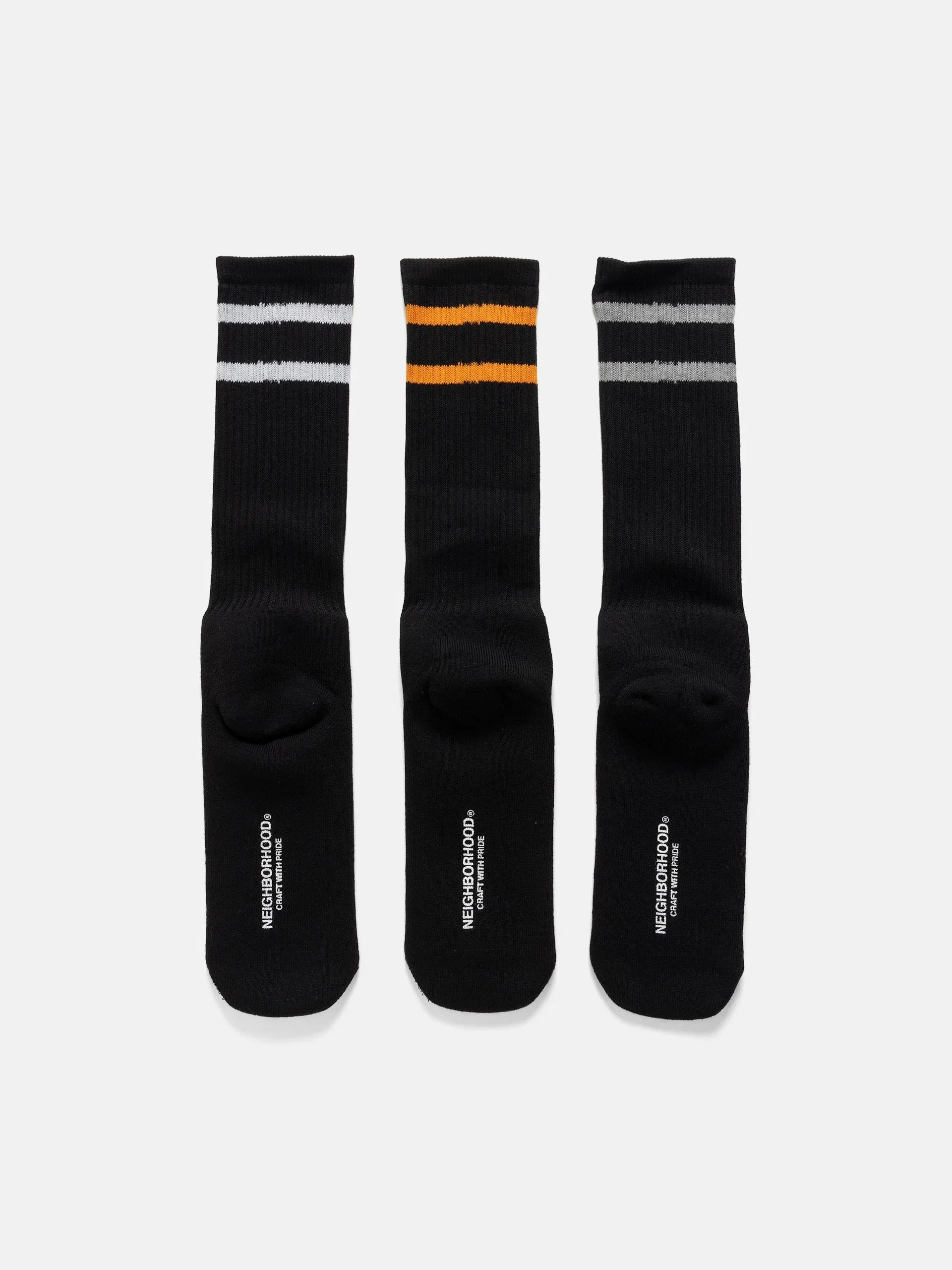 Neighborhood Classic 3Pack Socks Black