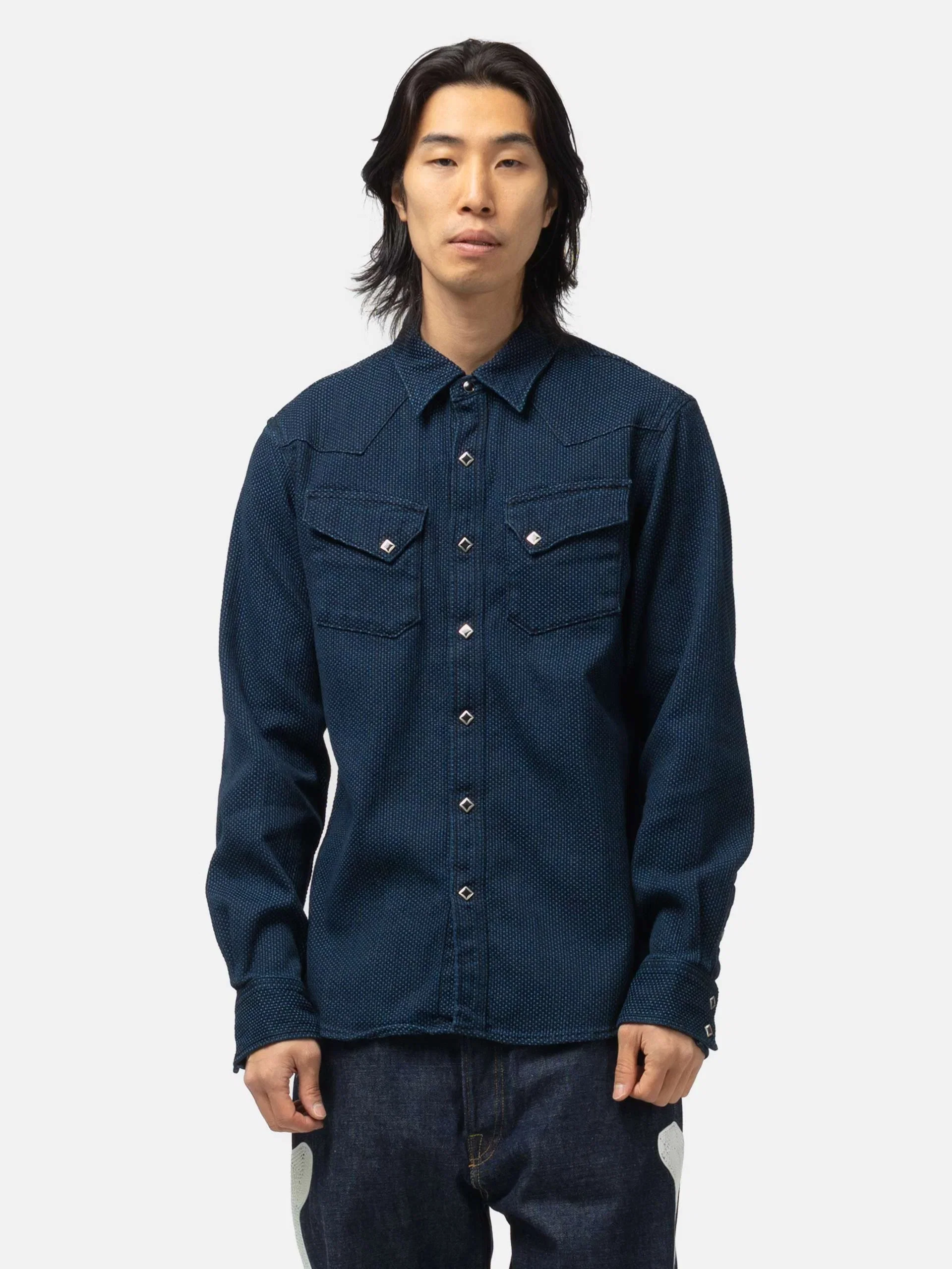 KAPITAL IDG DO-GI Canvas Western Shirt IDG