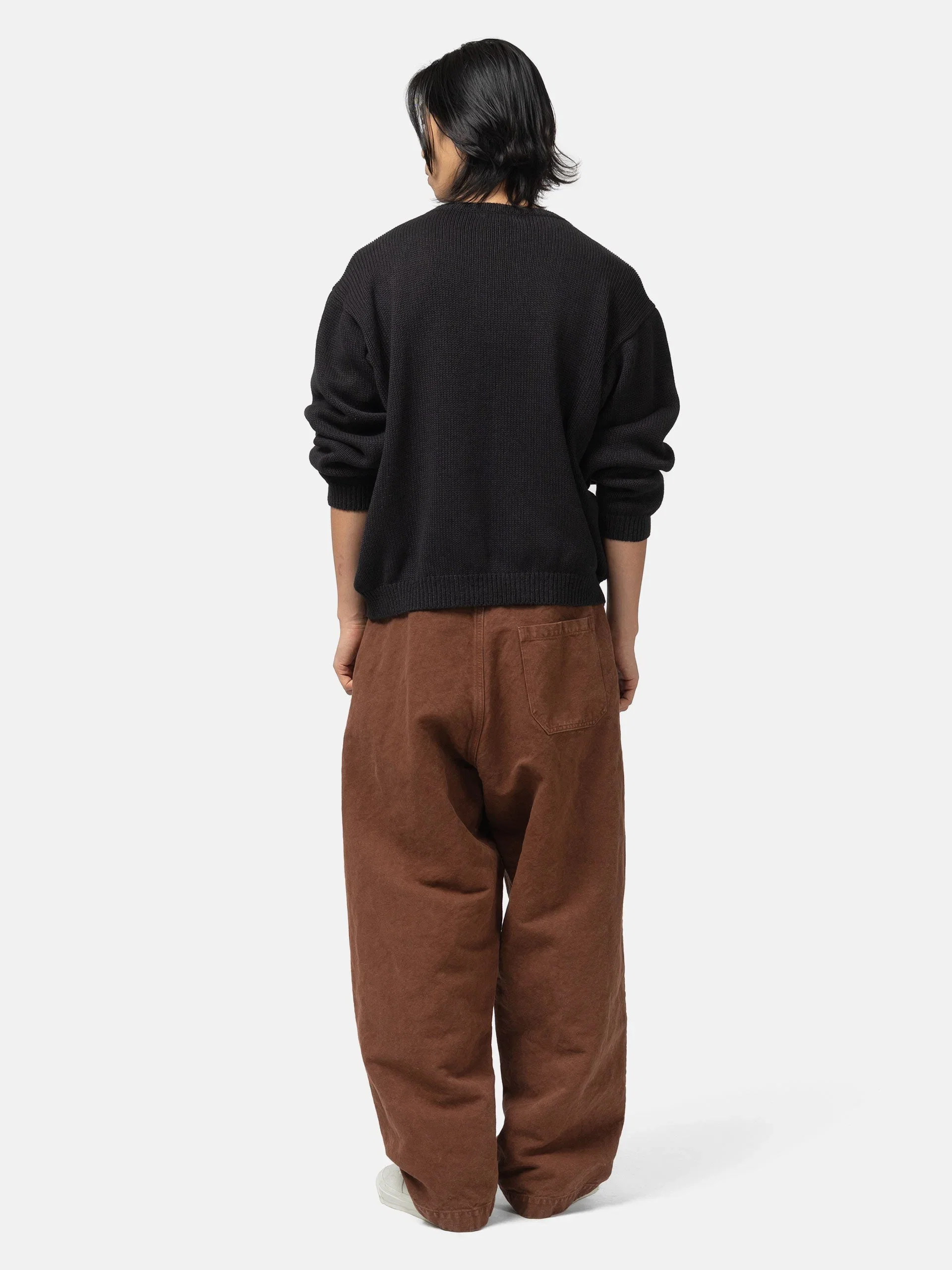 Kaptain Sunshine Cotton Hemp Wide Pants Brown