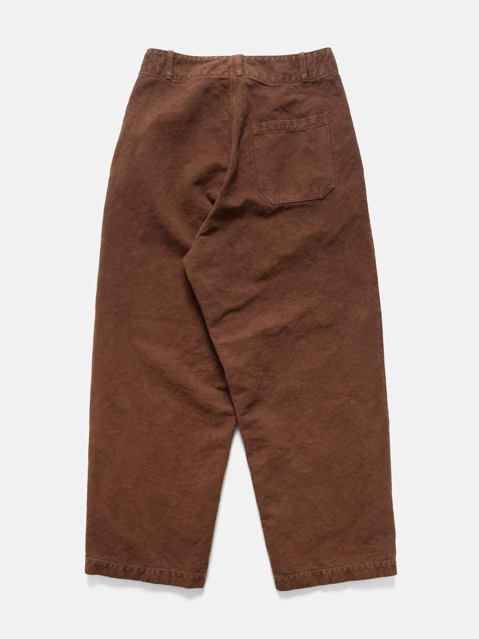 Kaptain Sunshine Cotton Hemp Wide Pants Brown