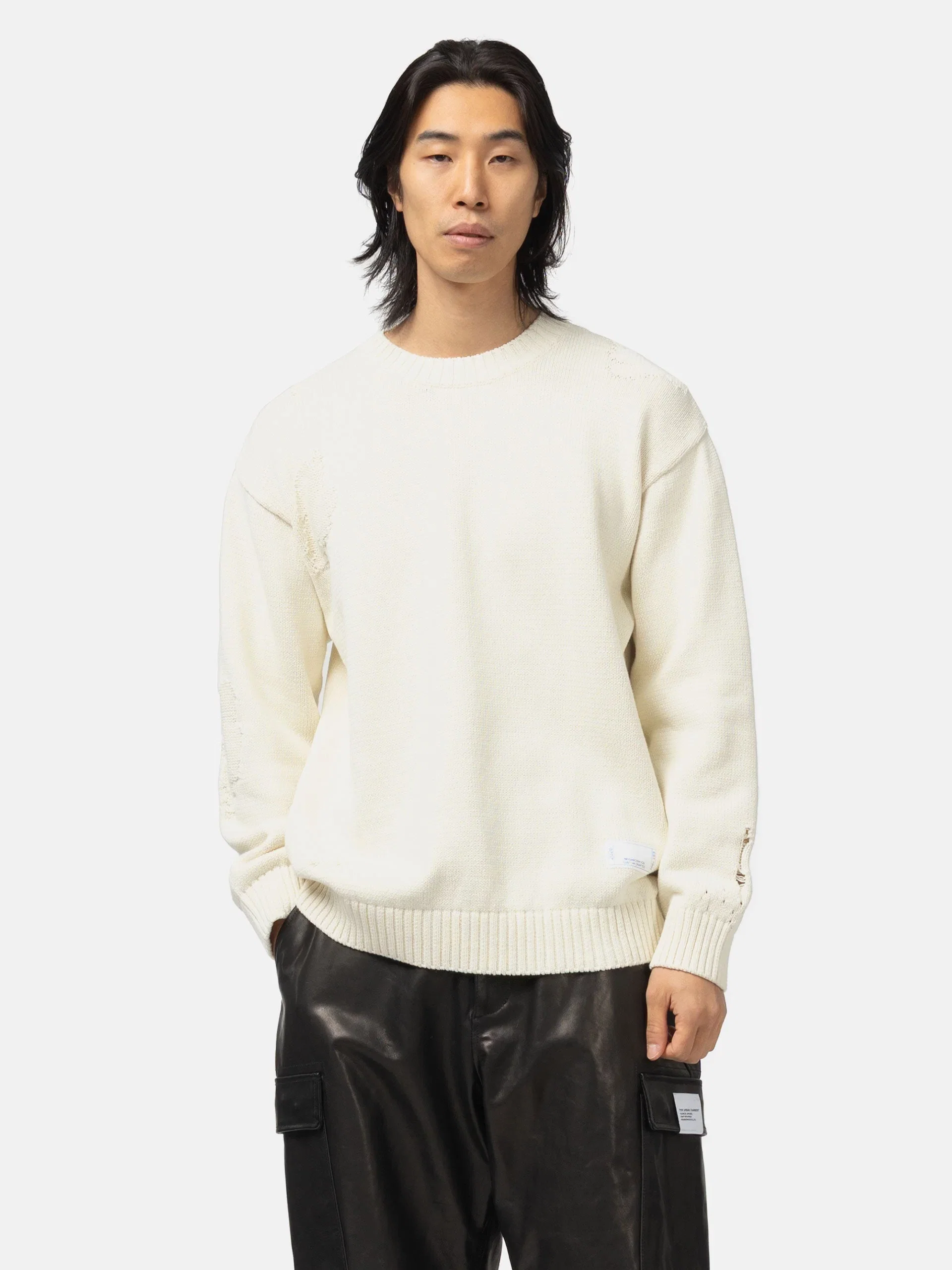 Neighborhood Savage Crewneck Sweater White