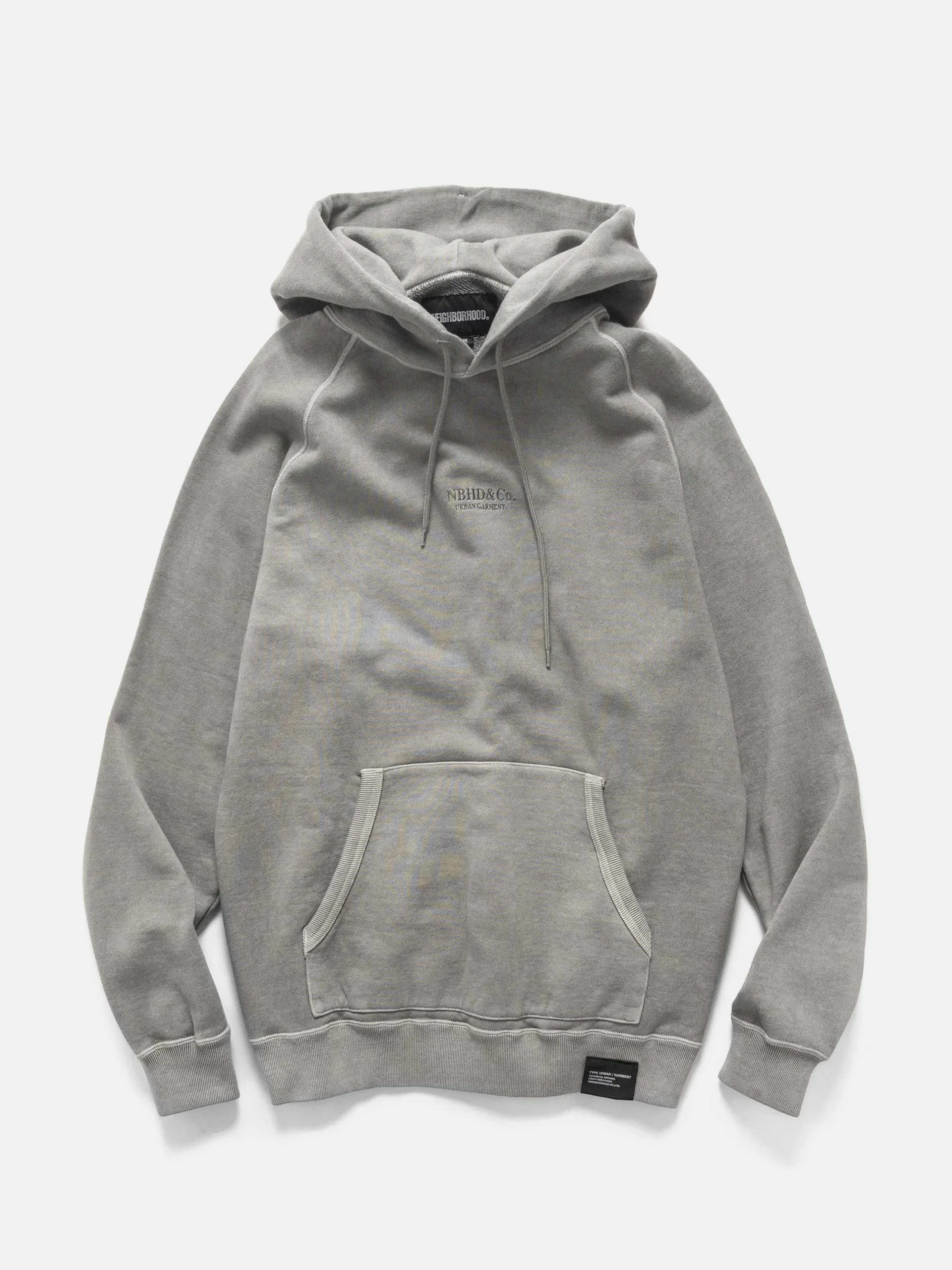 Neighborhood Pigment Dyed Sweat Hoodie LS Gray