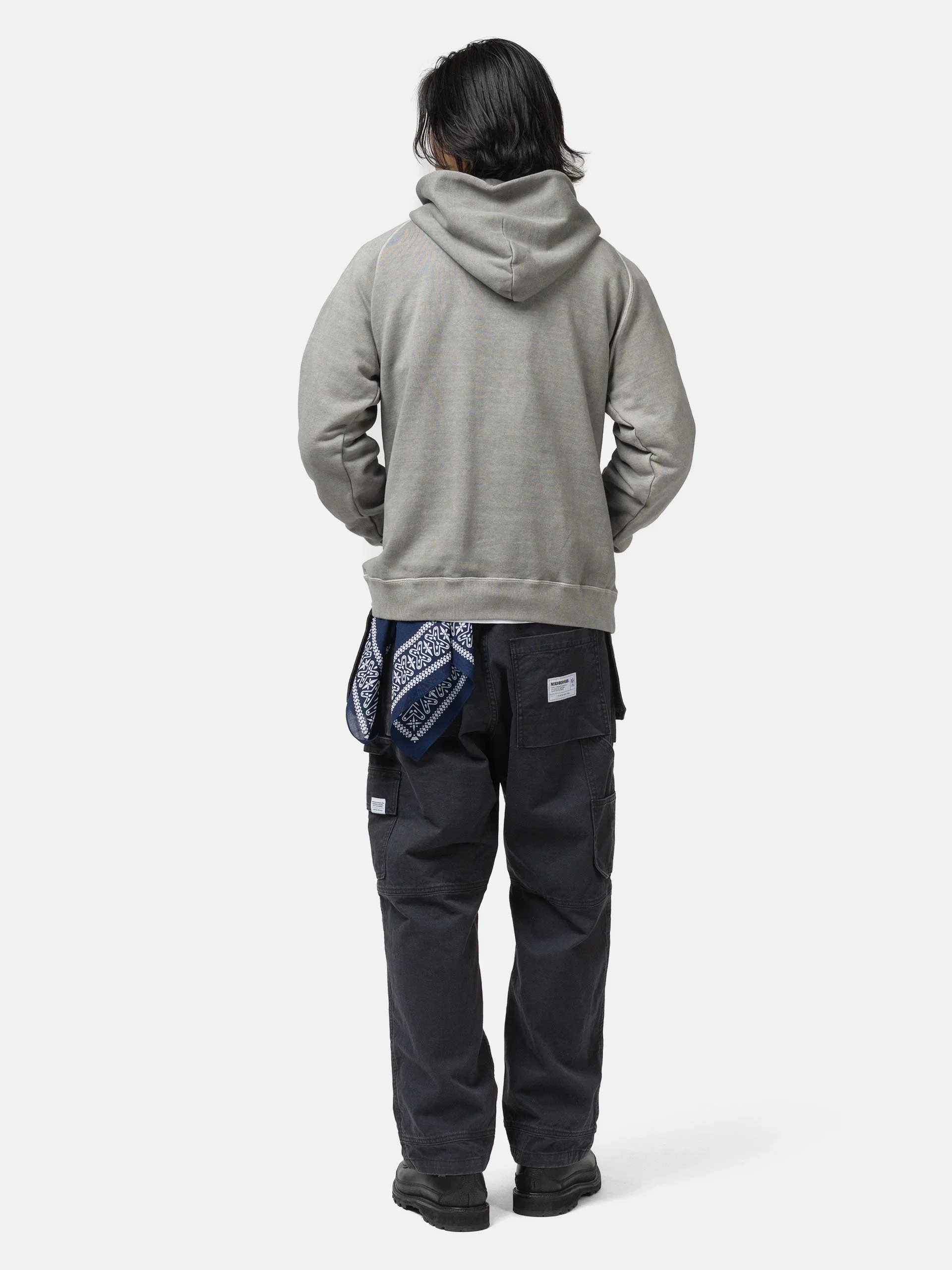 Neighborhood Pigment Dyed Sweat Hoodie LS Gray